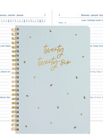 Letts by Filofax Letts Buchkalender Celebrate A5 2026, 1 Woche / 2 Seiten, mehrsprachig, Mint