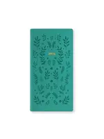Letts by Filofax Letts Buchkalender Woodland Slim 2026, 1 Woche / 2 Seiten, mehrsprachig, Grün