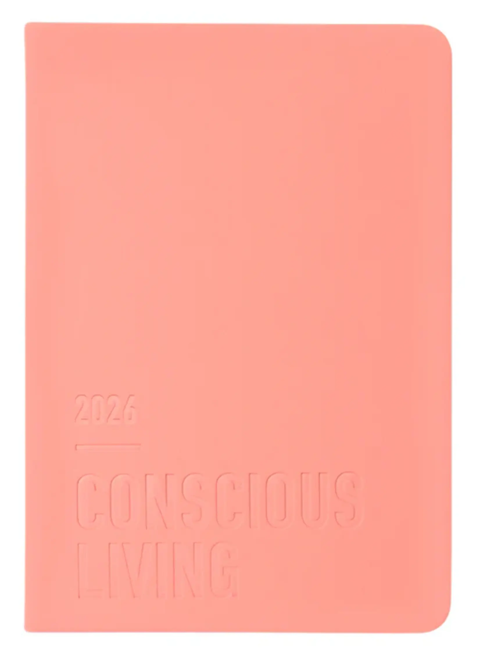 Letts by Filofax Letts Buchkalender Conscious A6 2026, 1 Tag / 1 Seite mit Terminen, mehrsprachig, Clay
