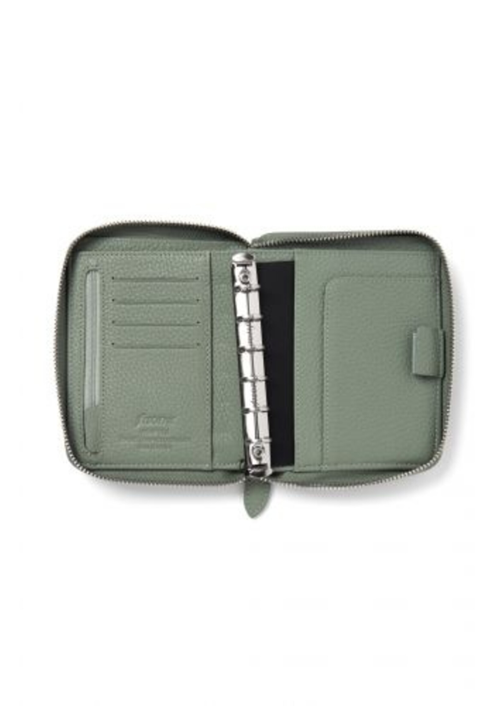 Filofax Norfolk Compact Zip Organiser Pocket, Sage