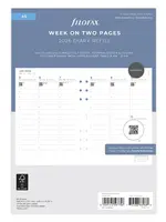 Filofax Kalendereinlage A5 2026 Minimal, 1 Woche / 2 Seiten vertikal, mehrsprachig