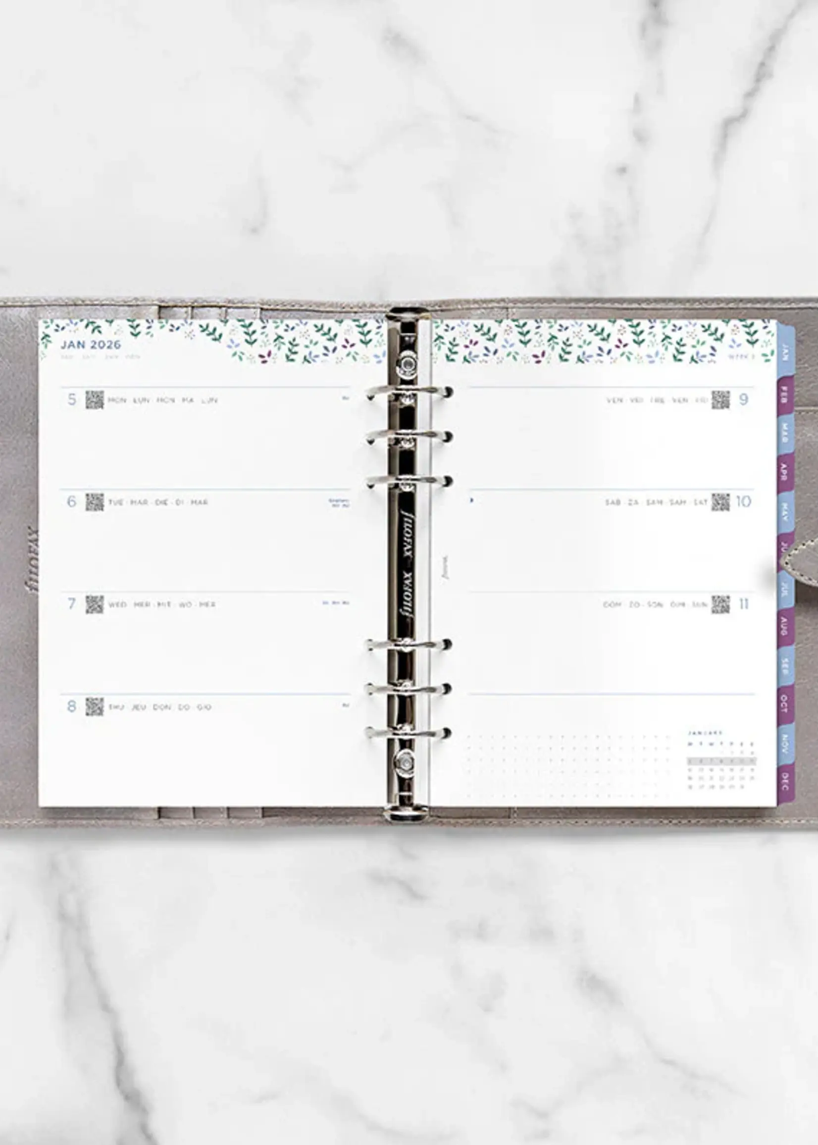 Filofax Garden Kalender 1 Woche / 2 Seiten A5 2026