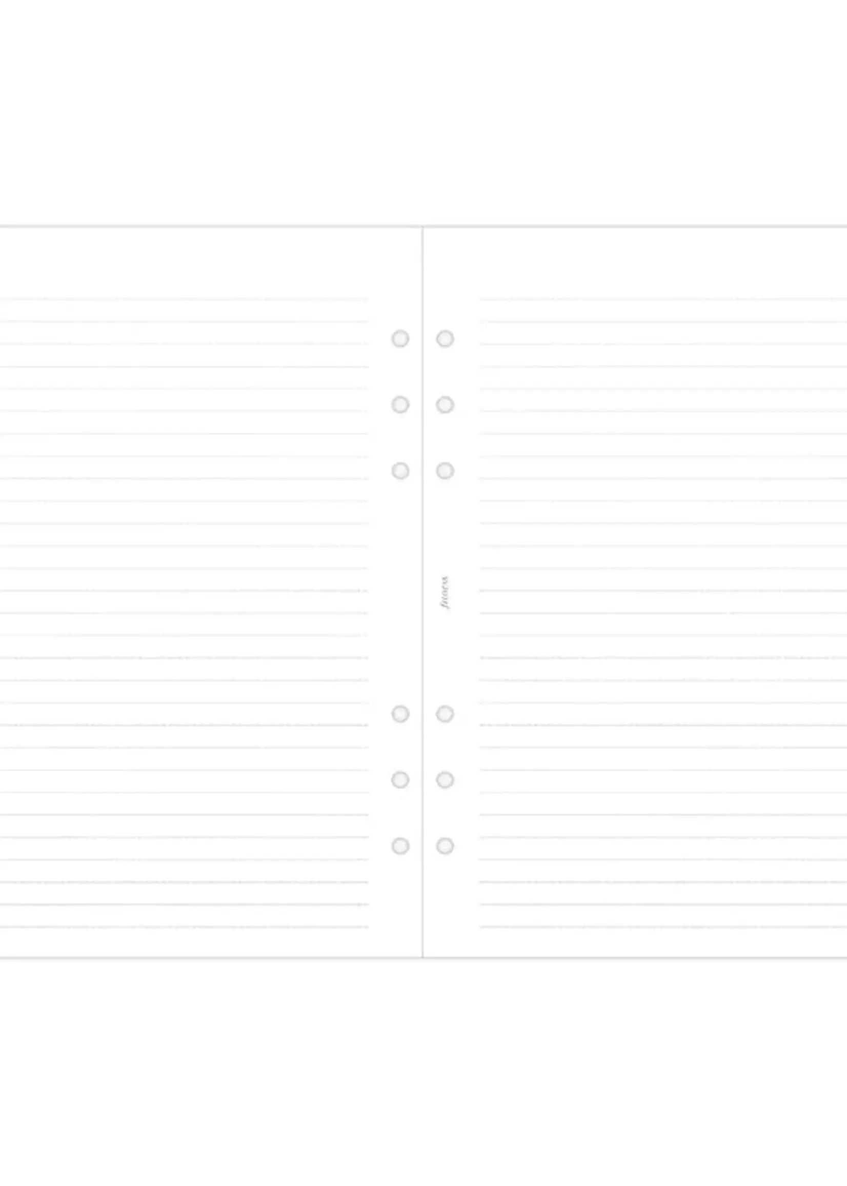 Filofax Minimal Kalender 1 Woche / 2 Seiten A5 2026