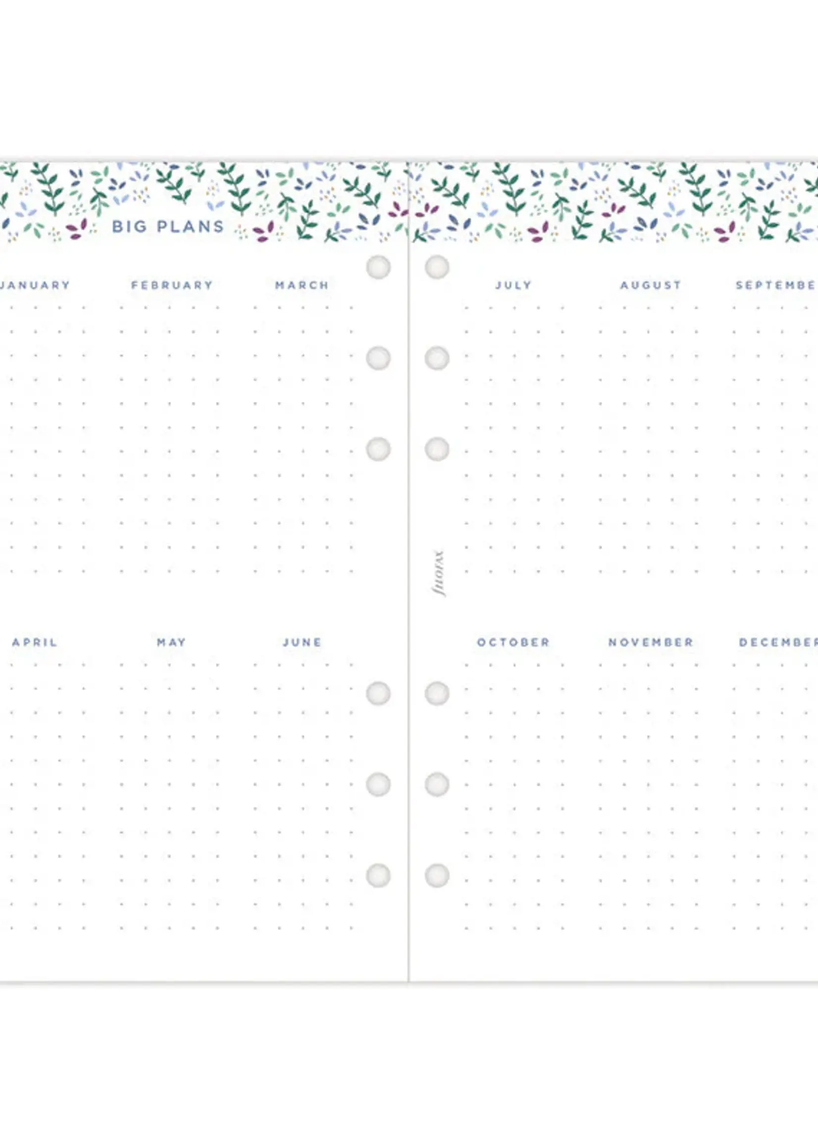 Filofax Garden Kalender 1 Woche / 2 Seiten Personal 2026