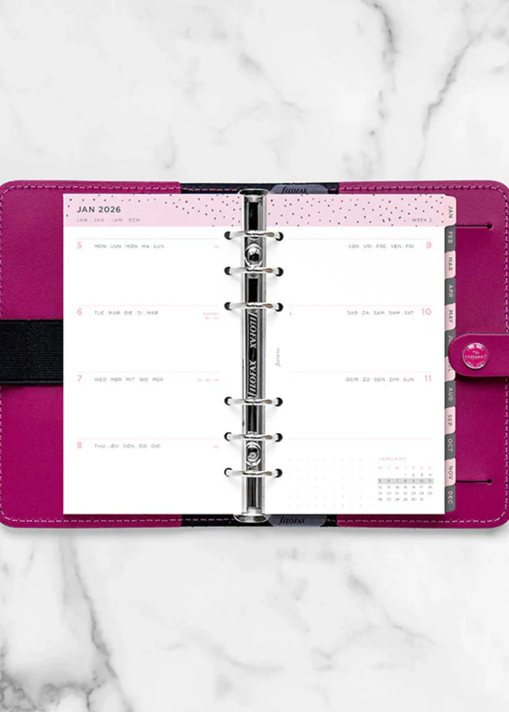 Filofax Confetti Kalender 1 Woche / 2 Seiten Personal 2026