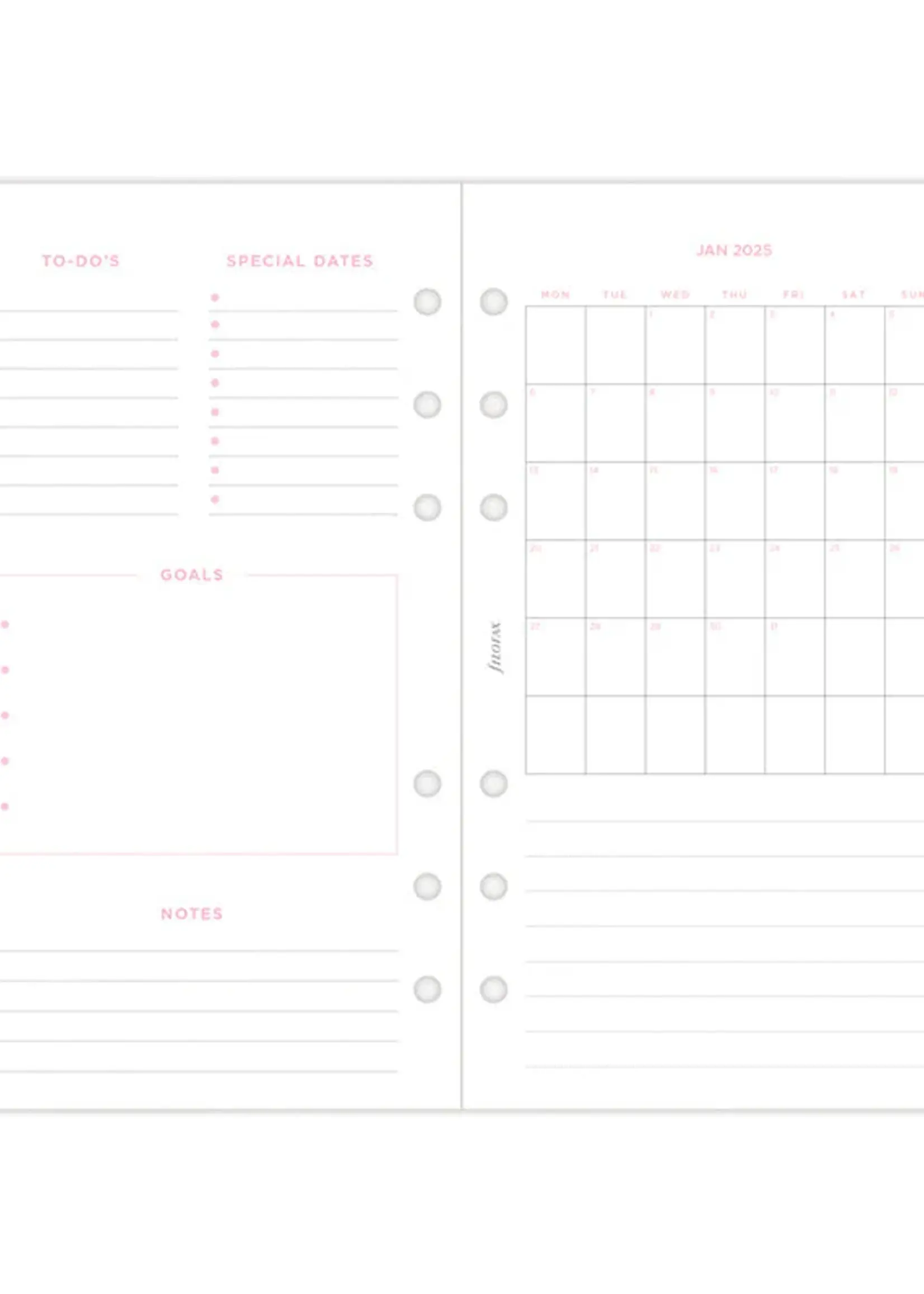 Filofax Confetti Kalender 1 Woche / 2 Seiten Personal 2026