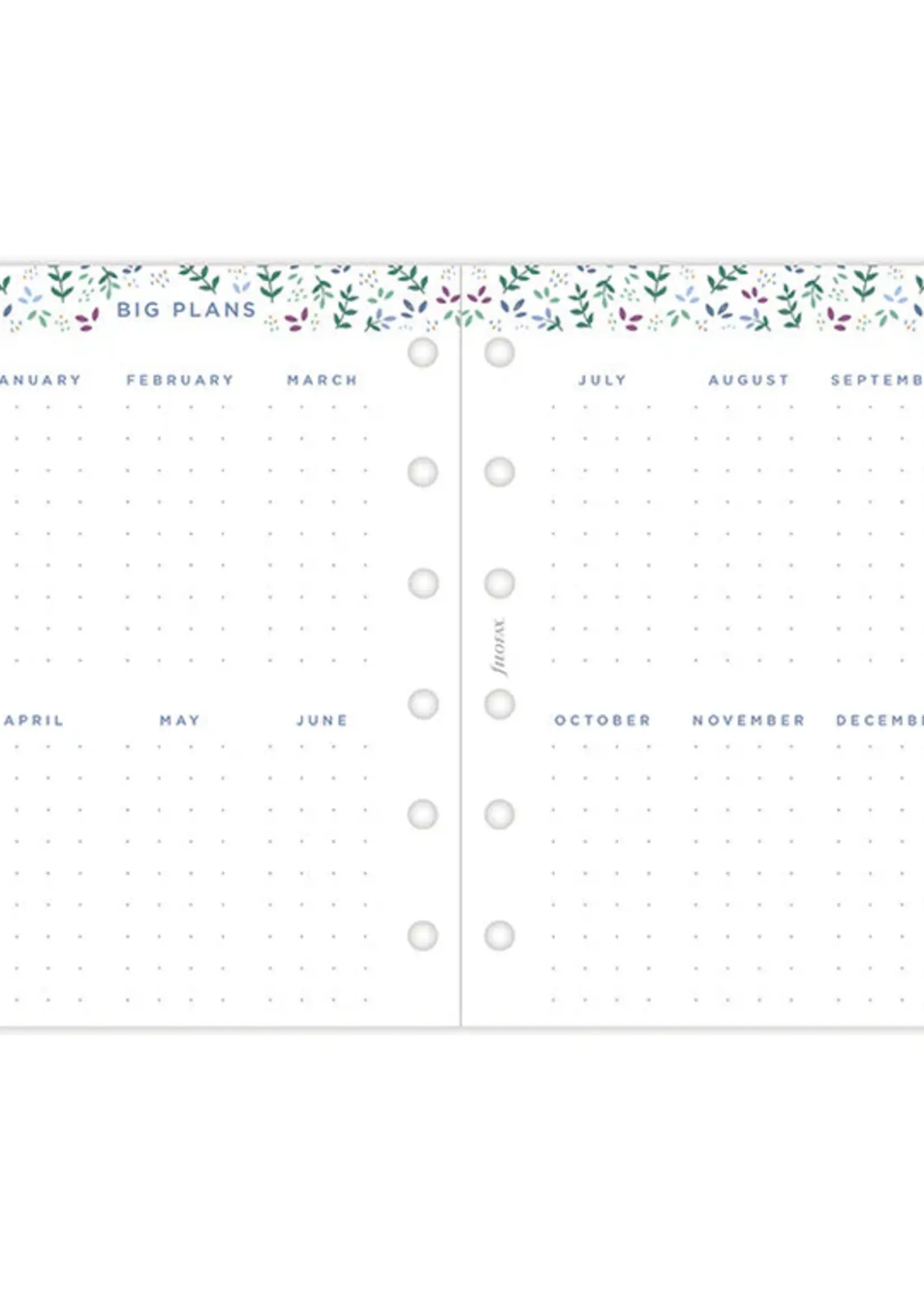 Filofax Garden Kalender 1 Woche / 2 Seiten Pocket 2026