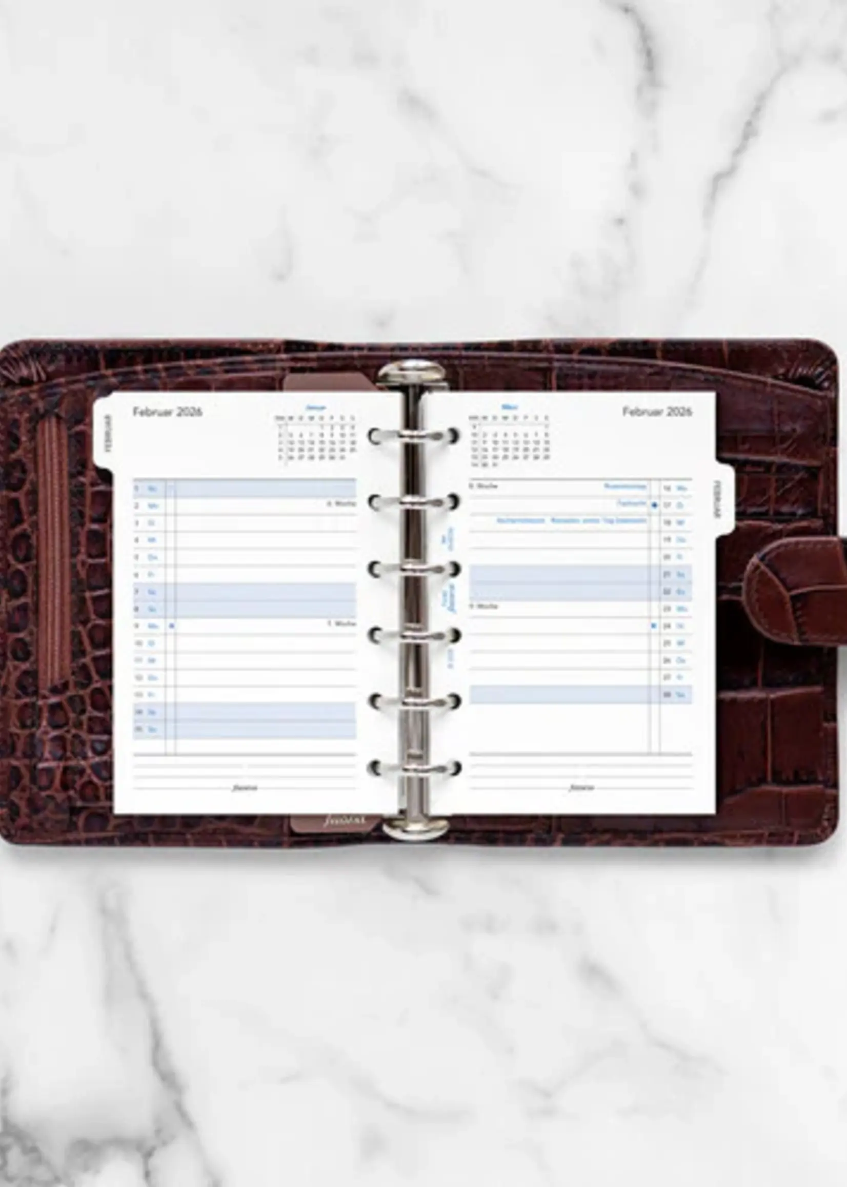 Filofax PKT 1Mo/2S tabbed (D)2026