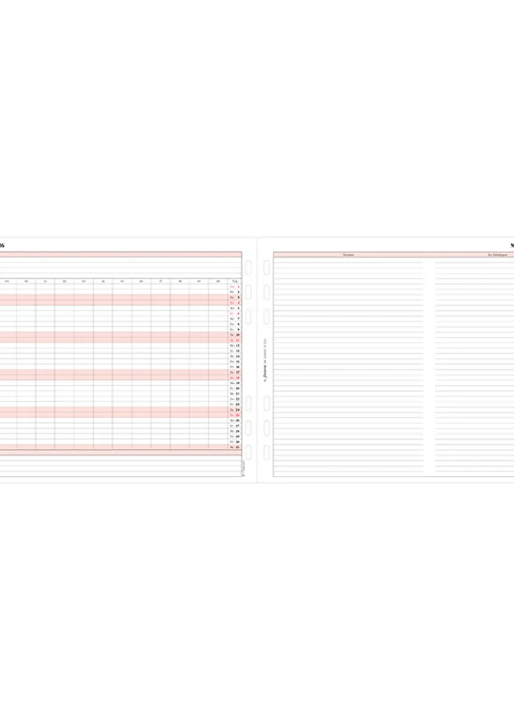 Filofax Monatsplaner deutsch A5 2026