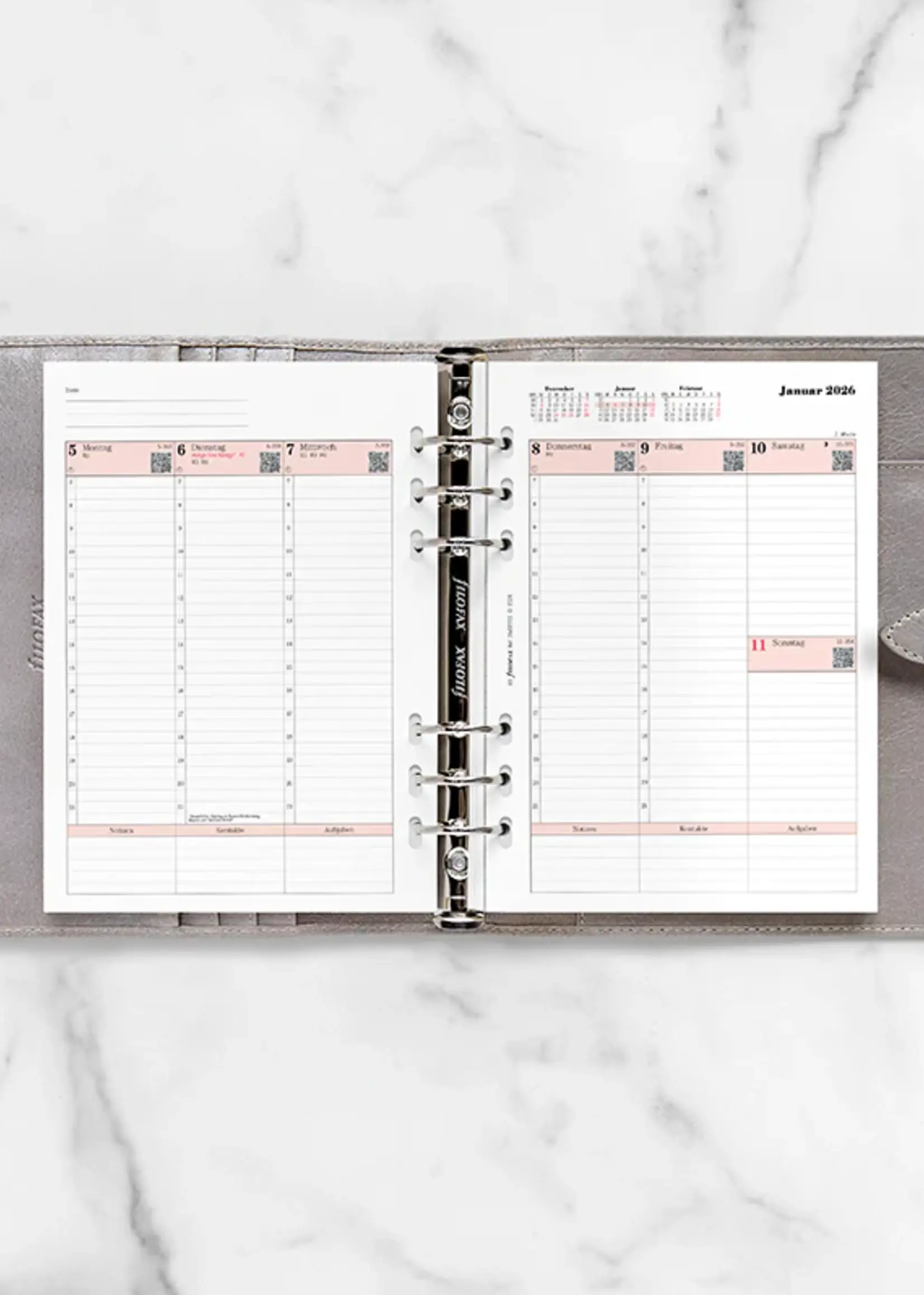Filofax 1 Woche / 2 Seiten deutsch A5 2026