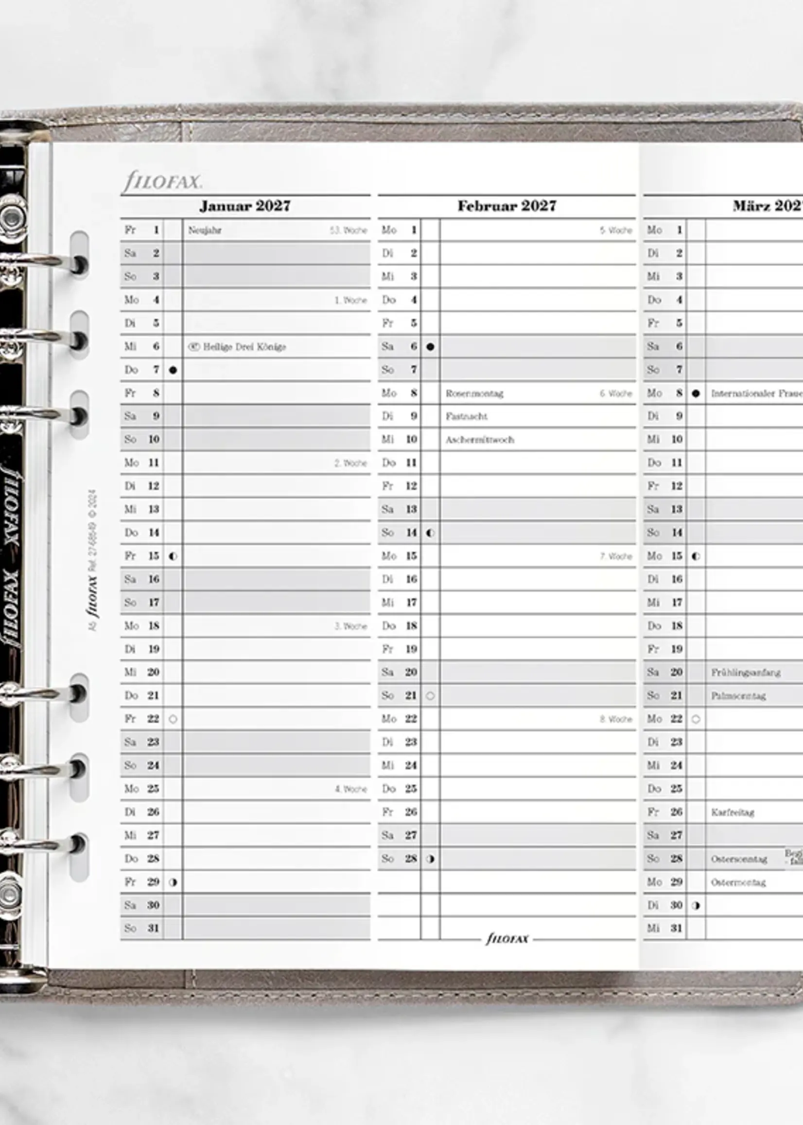 Filofax Jahresplaner deutsch A5 2027
