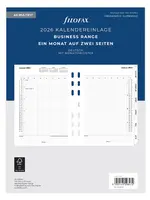 Filofax Kalendereinlage A5 2026, 1 Monat / 2 Seiten, deutsch