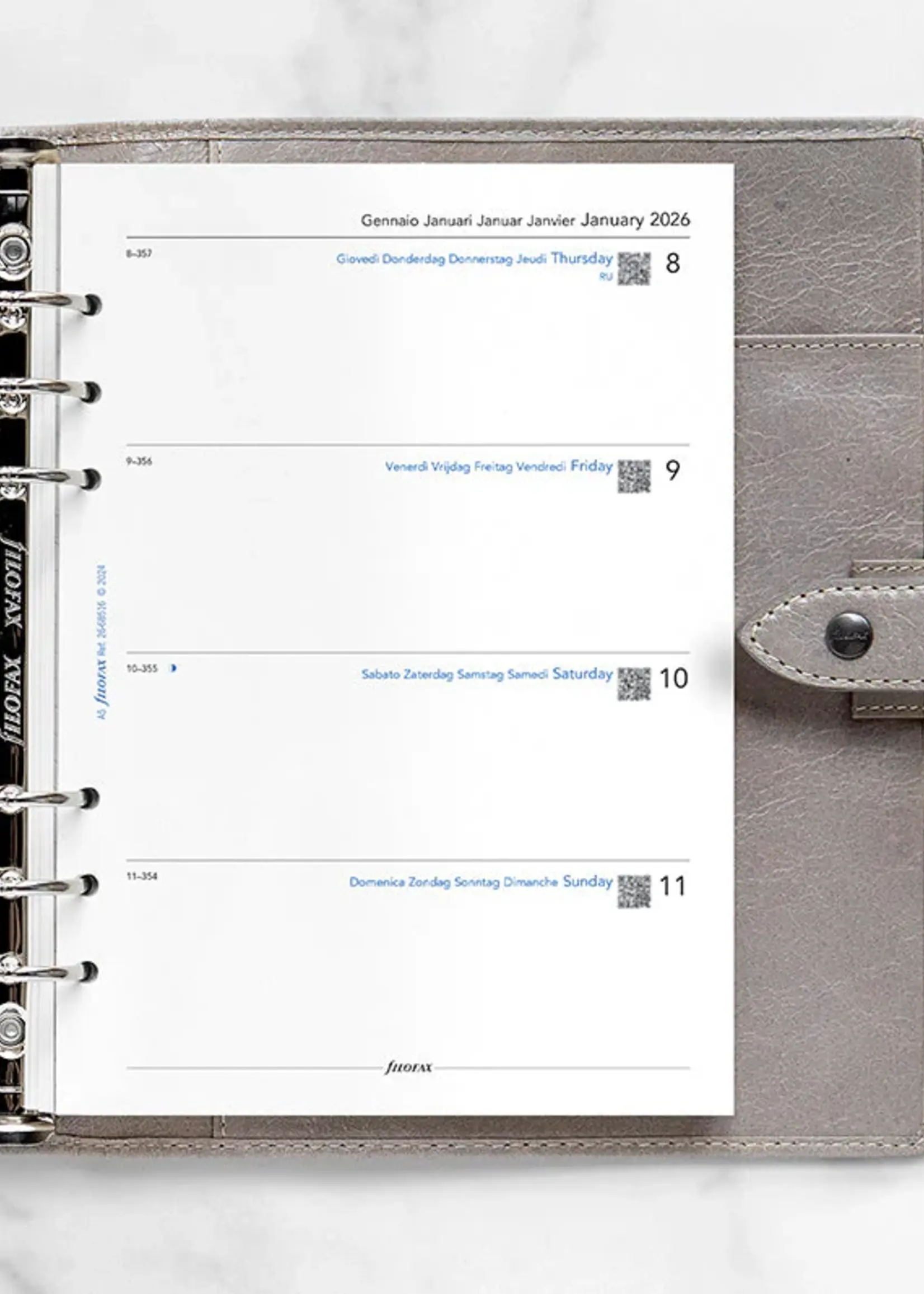 Filofax 1 Woche / 2 Seiten multilingual A5 2026