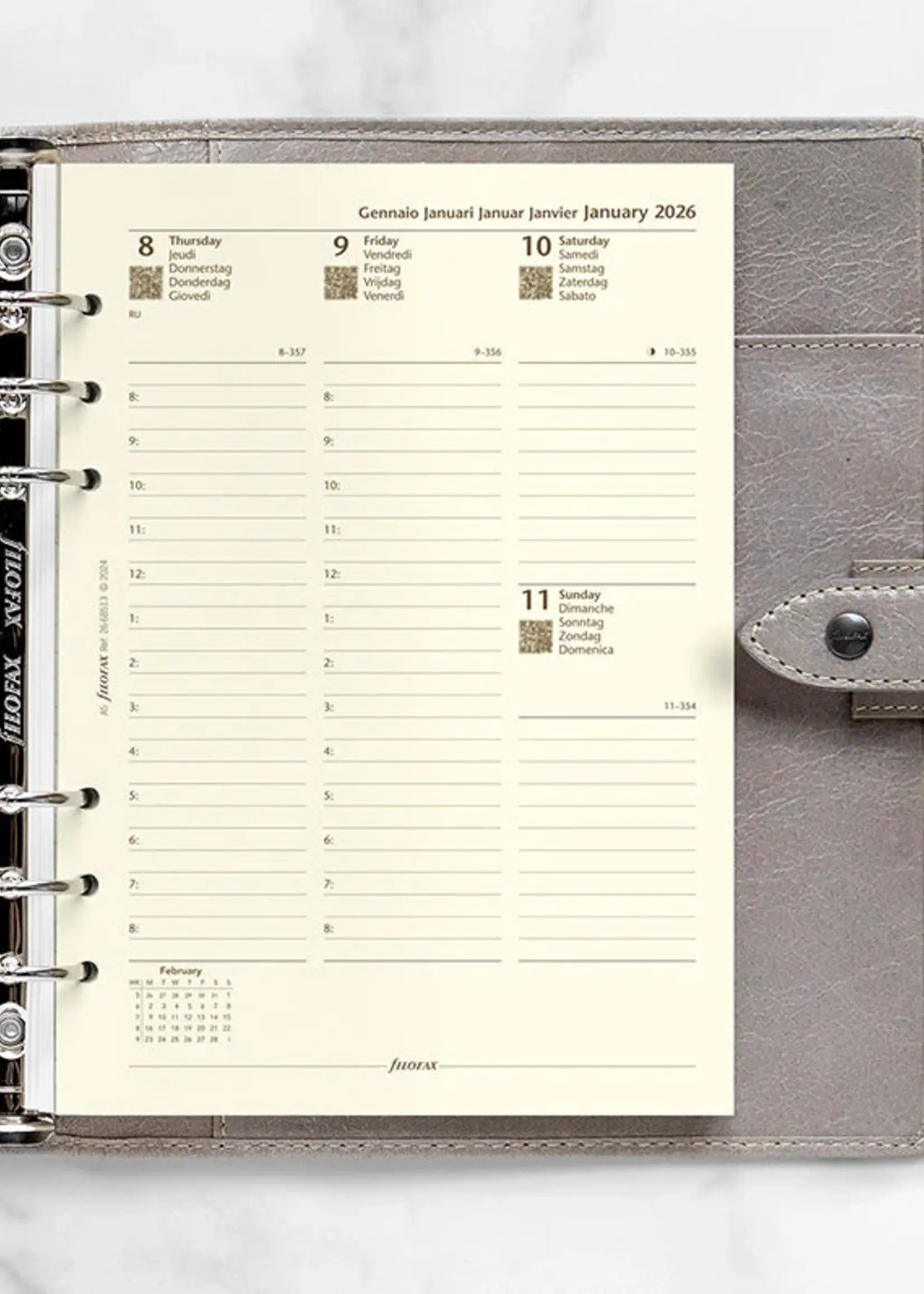 Filofax A5 1W/2S cotton cream (M)2026