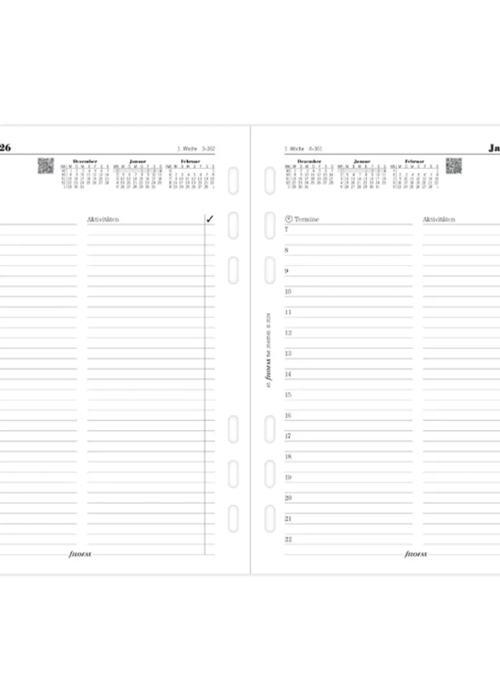 Filofax A5 Multi 1T/1S (D)2026