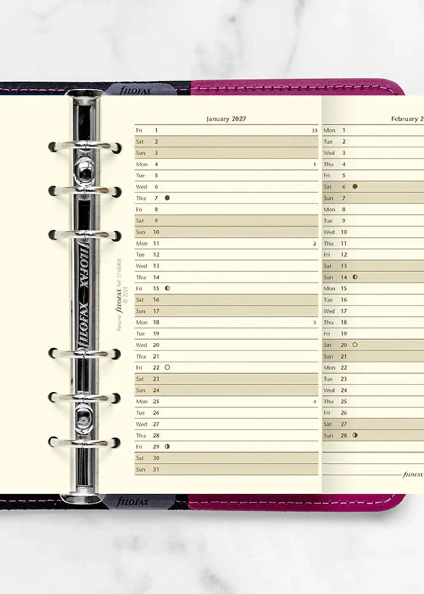 Filofax Jahresplaner englisch Personal 2027