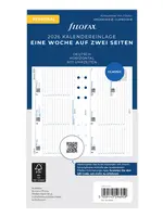 Filofax Kalendereinlage Personal 2026, 1 Woche / 2 Seiten, deutsch