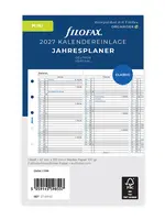 Filofax Jahresplaner Mini 2027, deutsch