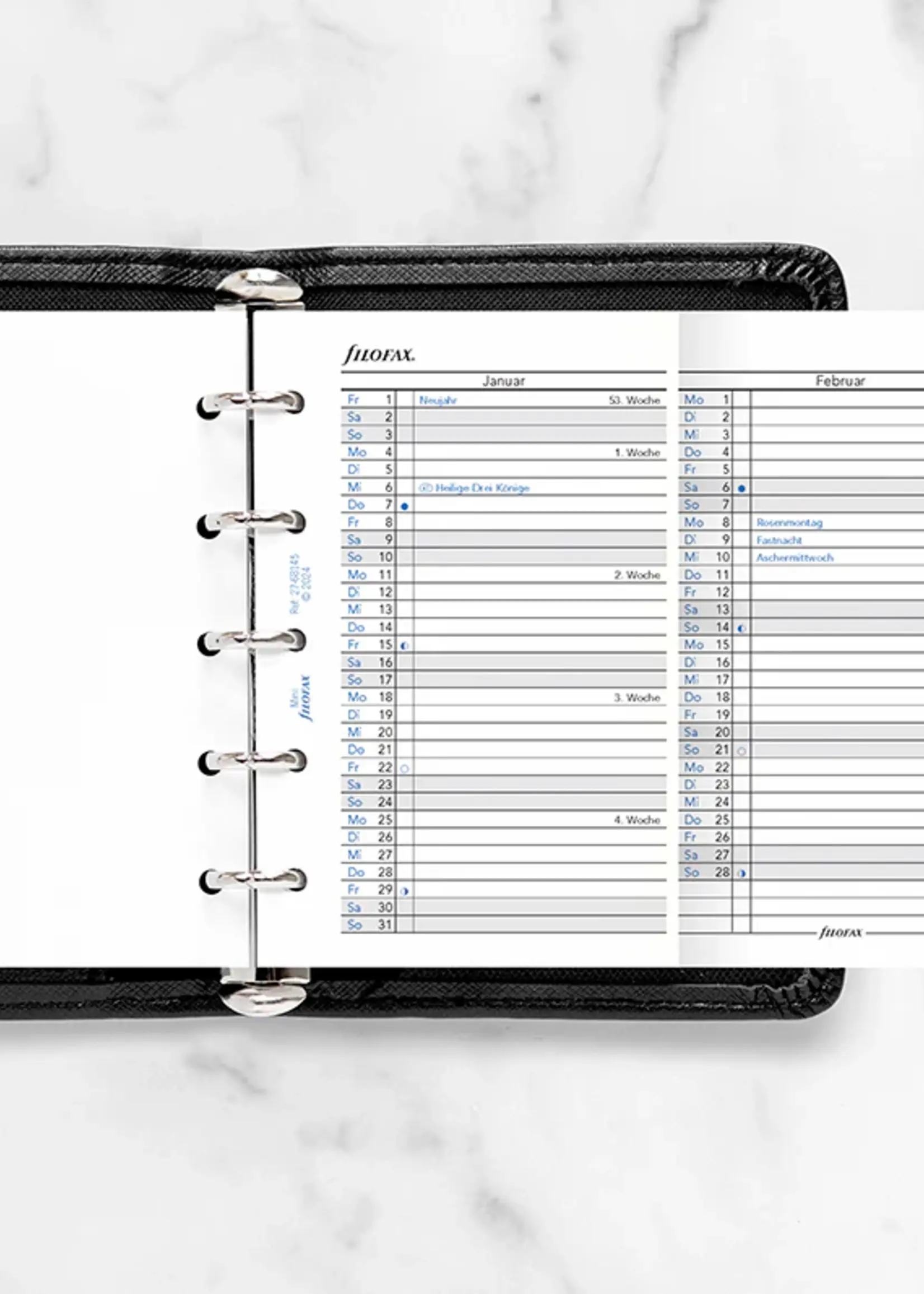 Filofax Jahresplaner Mini 2027, deutsch