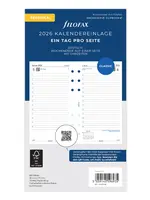 Filofax Kalendereinlage Personal 2026, 1 Tag / 1 Seite, deutsch