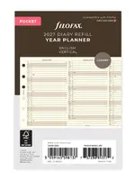 Filofax Jahresplaner Pocket 2027, englisch, Cotton Cream