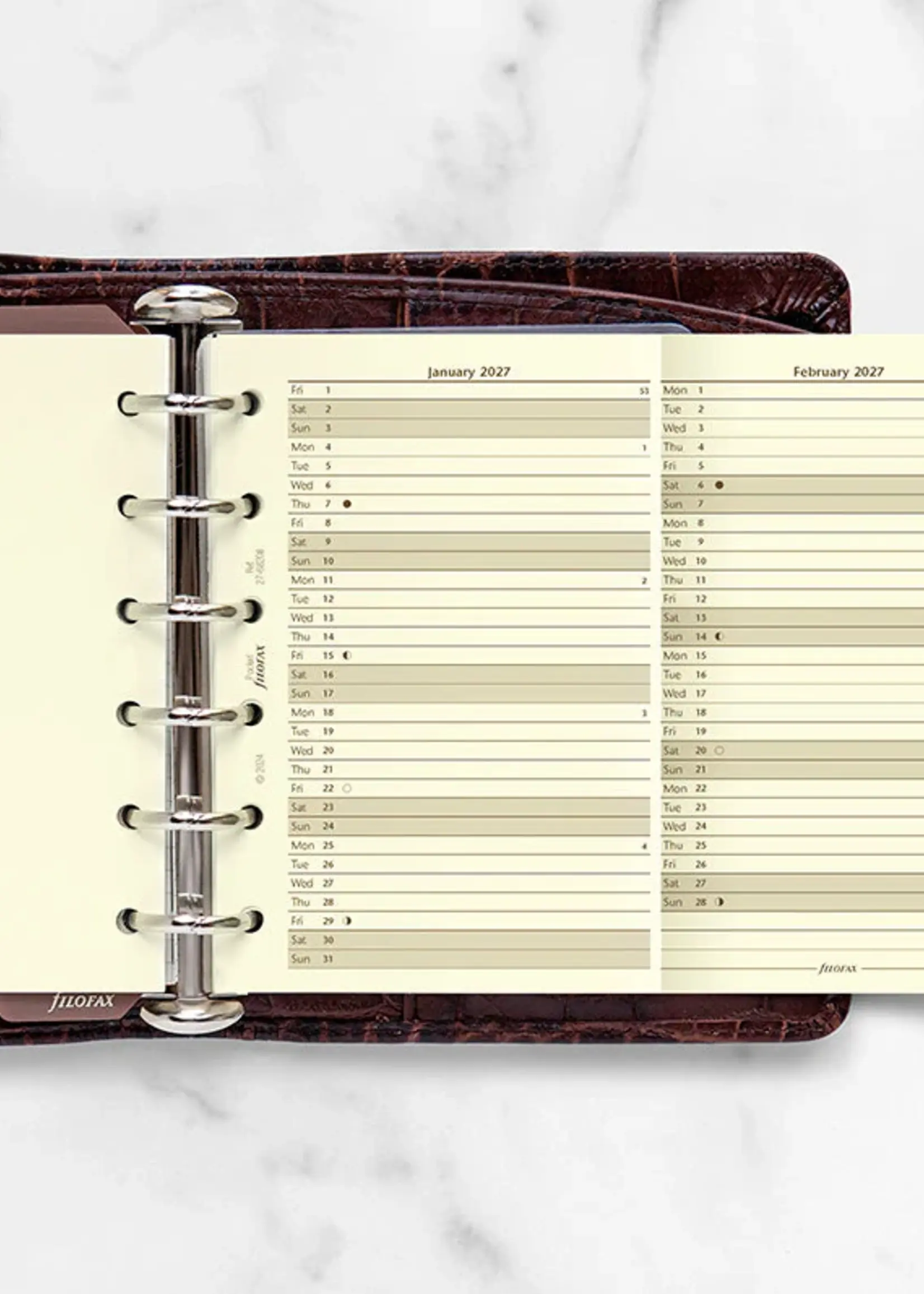 Filofax PKT Jahrespl.cotton cr.(E)2027