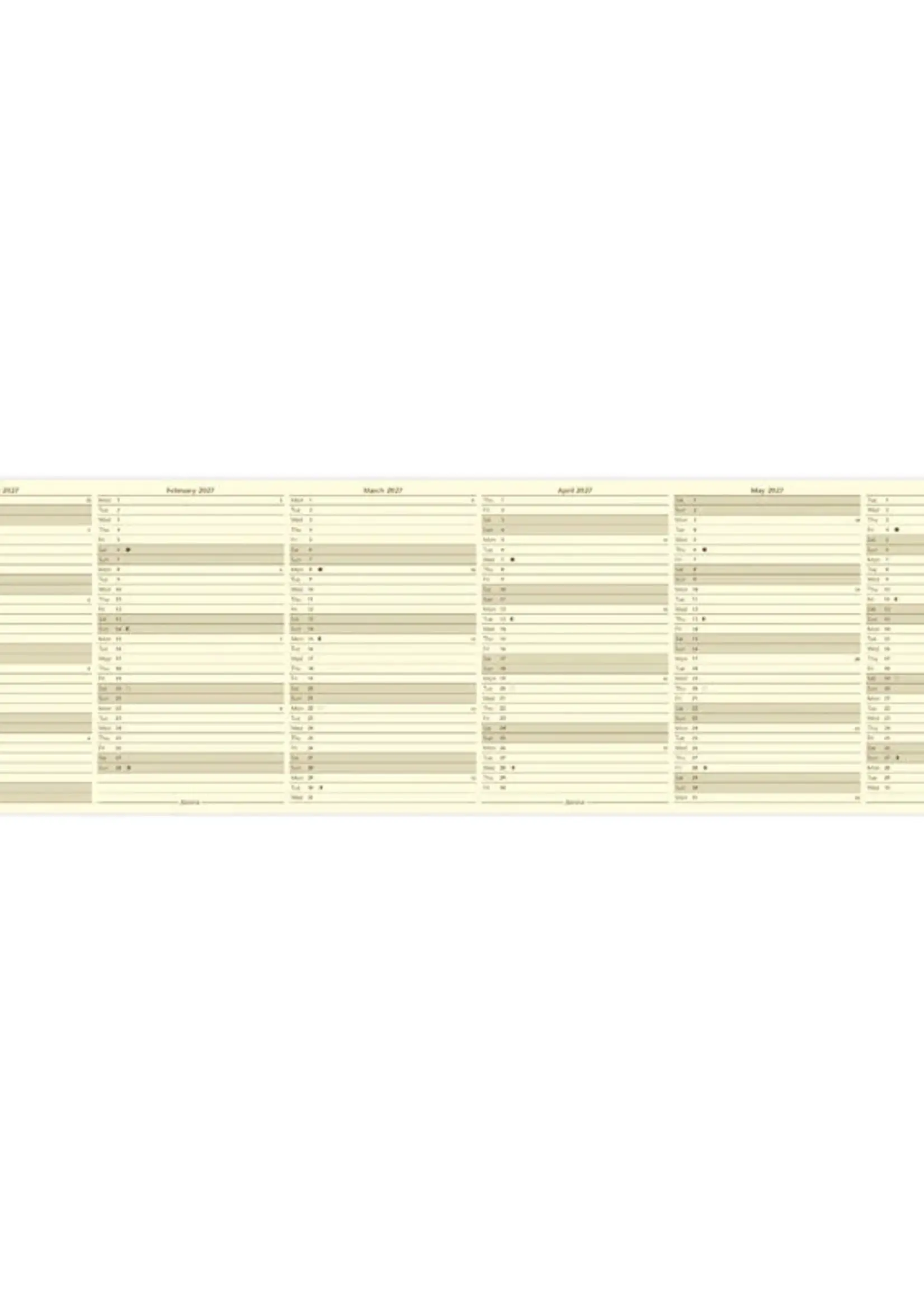 Filofax PKT Jahrespl.cotton cr.(E)2027