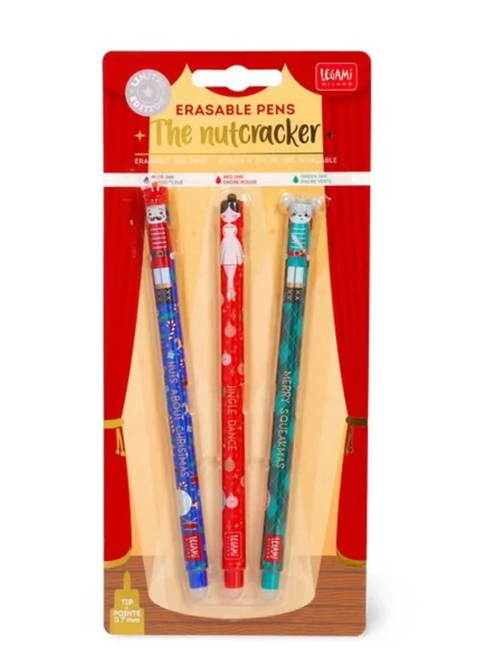 LEGAMI SET OF 3 ERASABLE GEL PENS - S