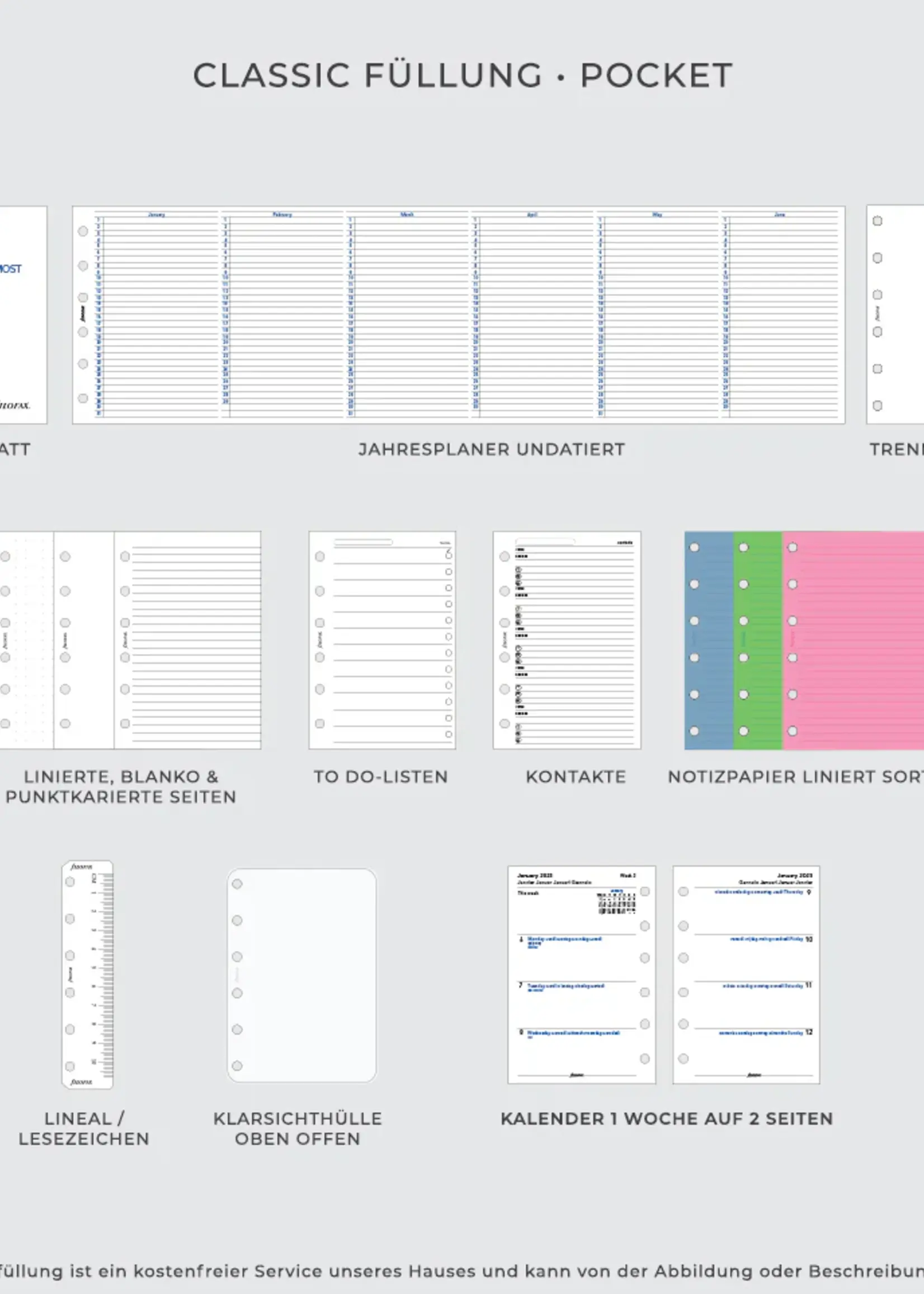 Filofax Finsbury Pocket Organiser Must