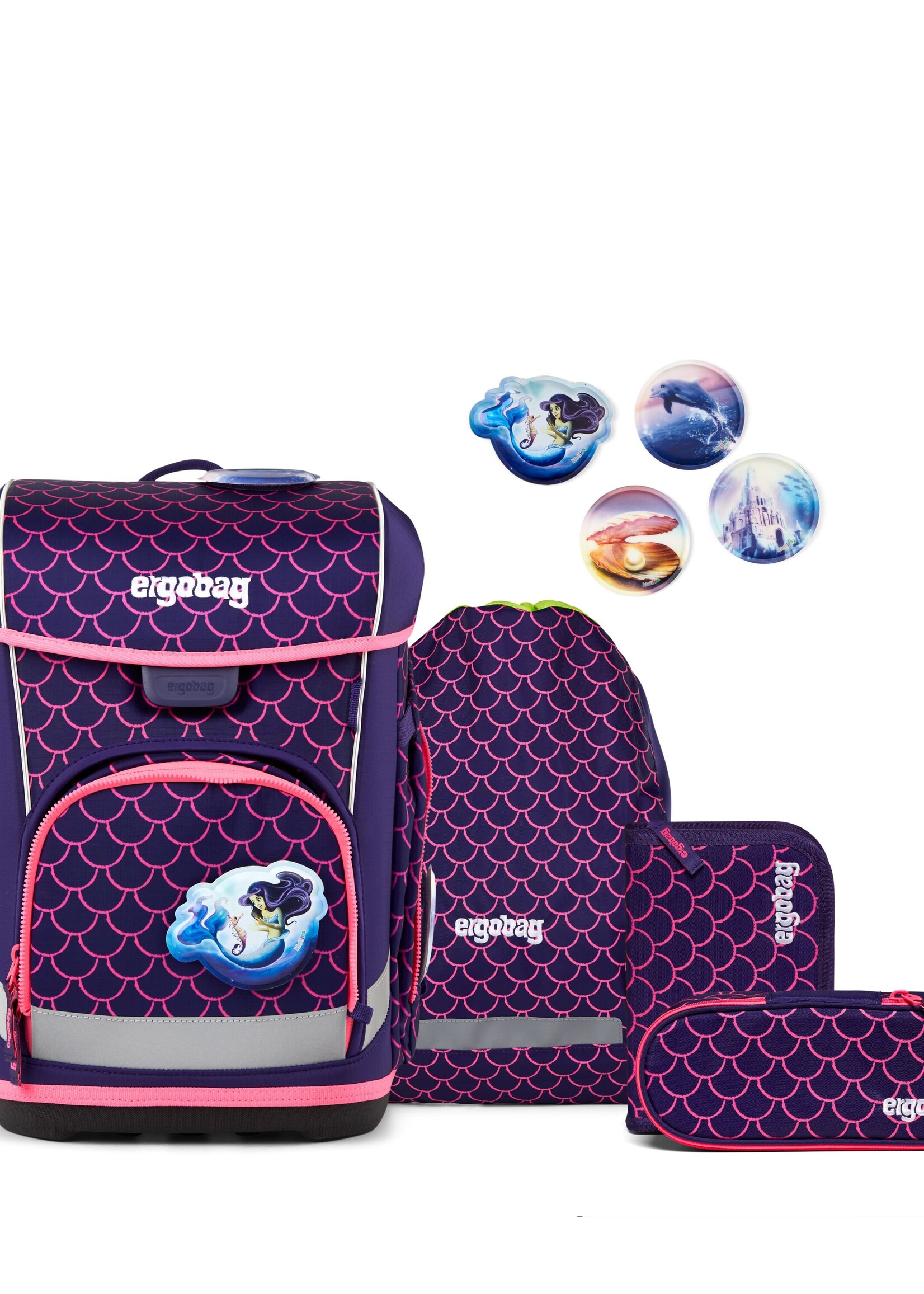 ERGOBAG Cubo Light Schultaschen-Set PerlentauchBär