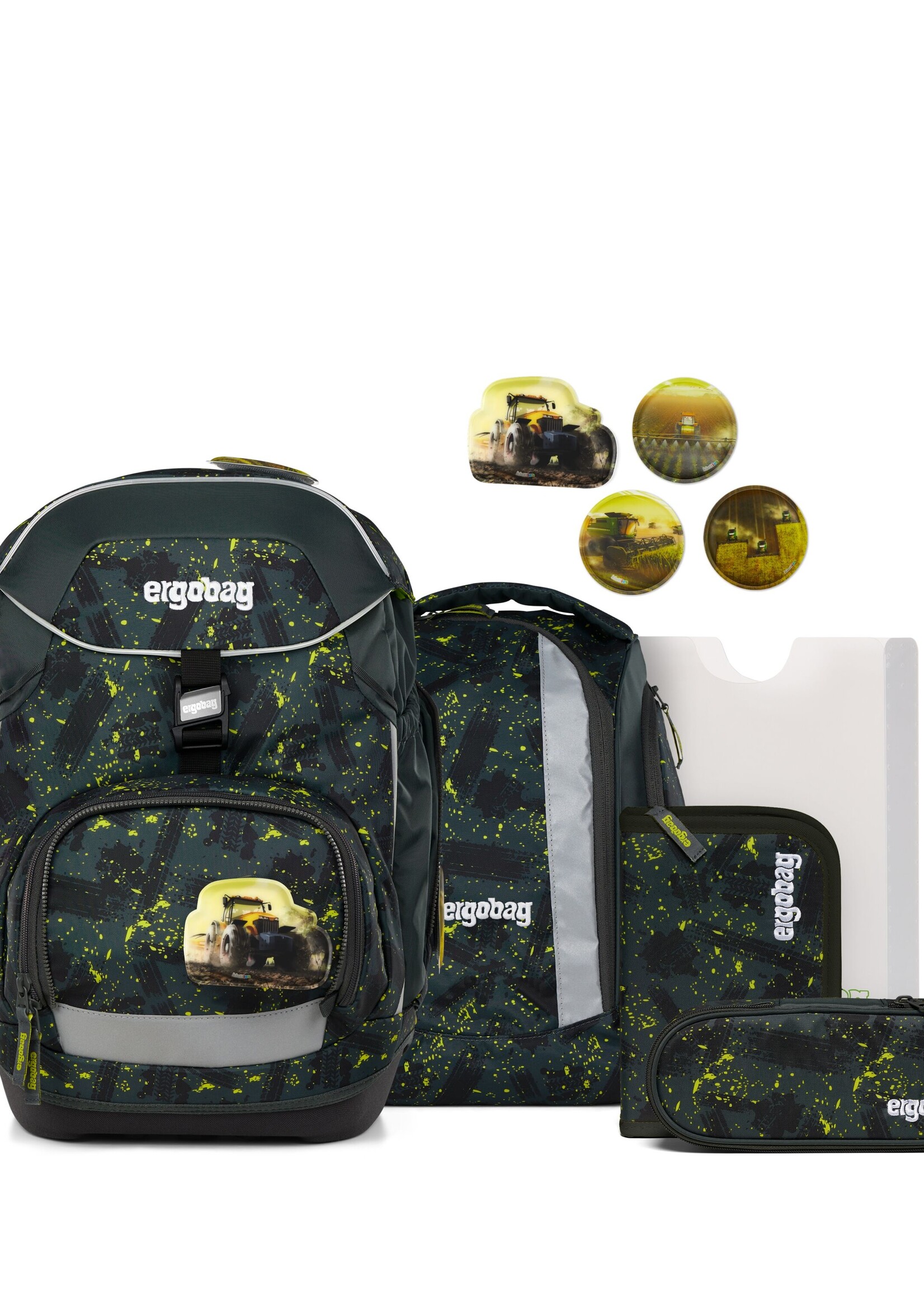 ERGOBAG Pack Schulrucksack-Set MähdreschBär