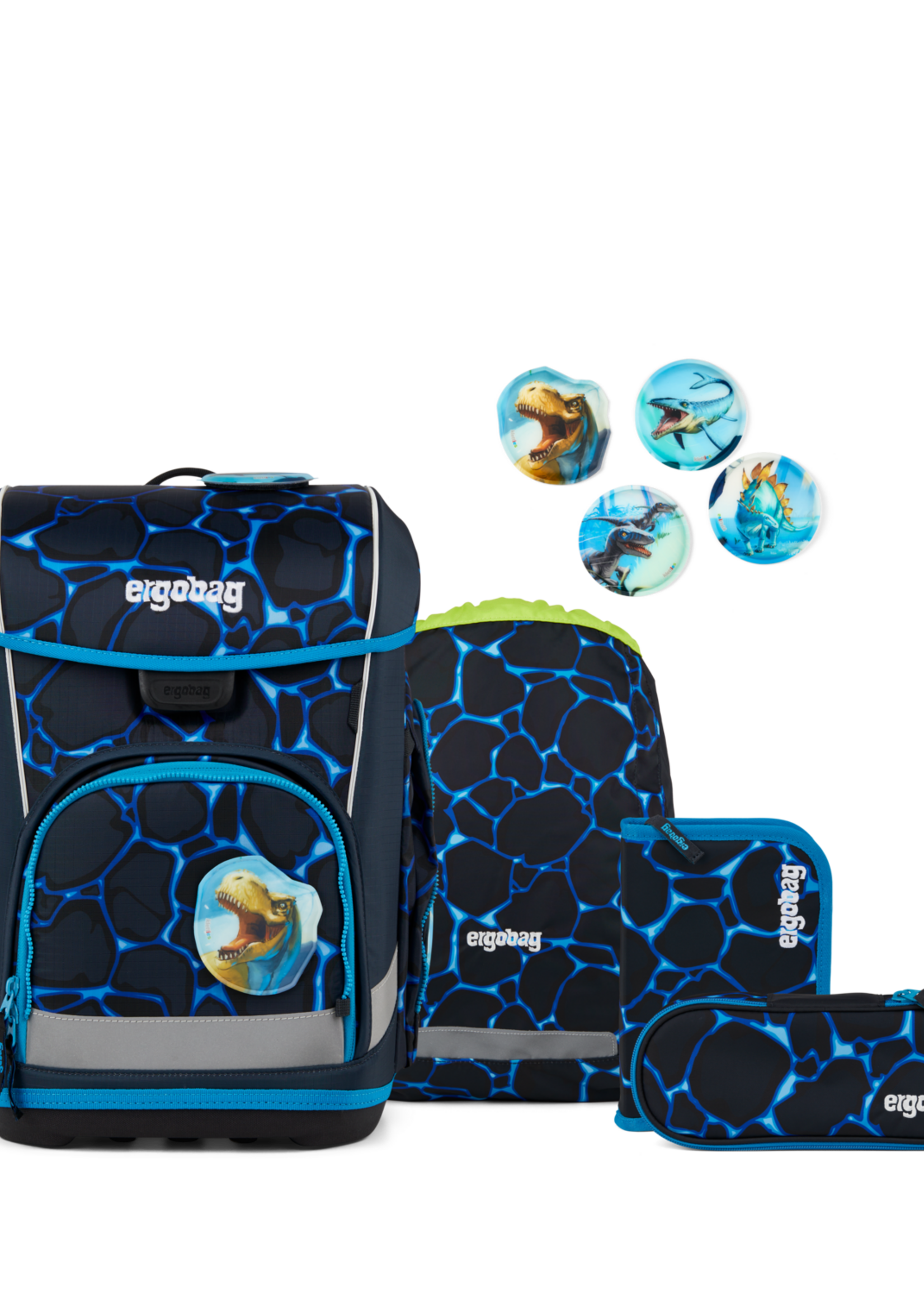 ERGOBAG Cubo Light Schultaschen-Set Bärassic Garden