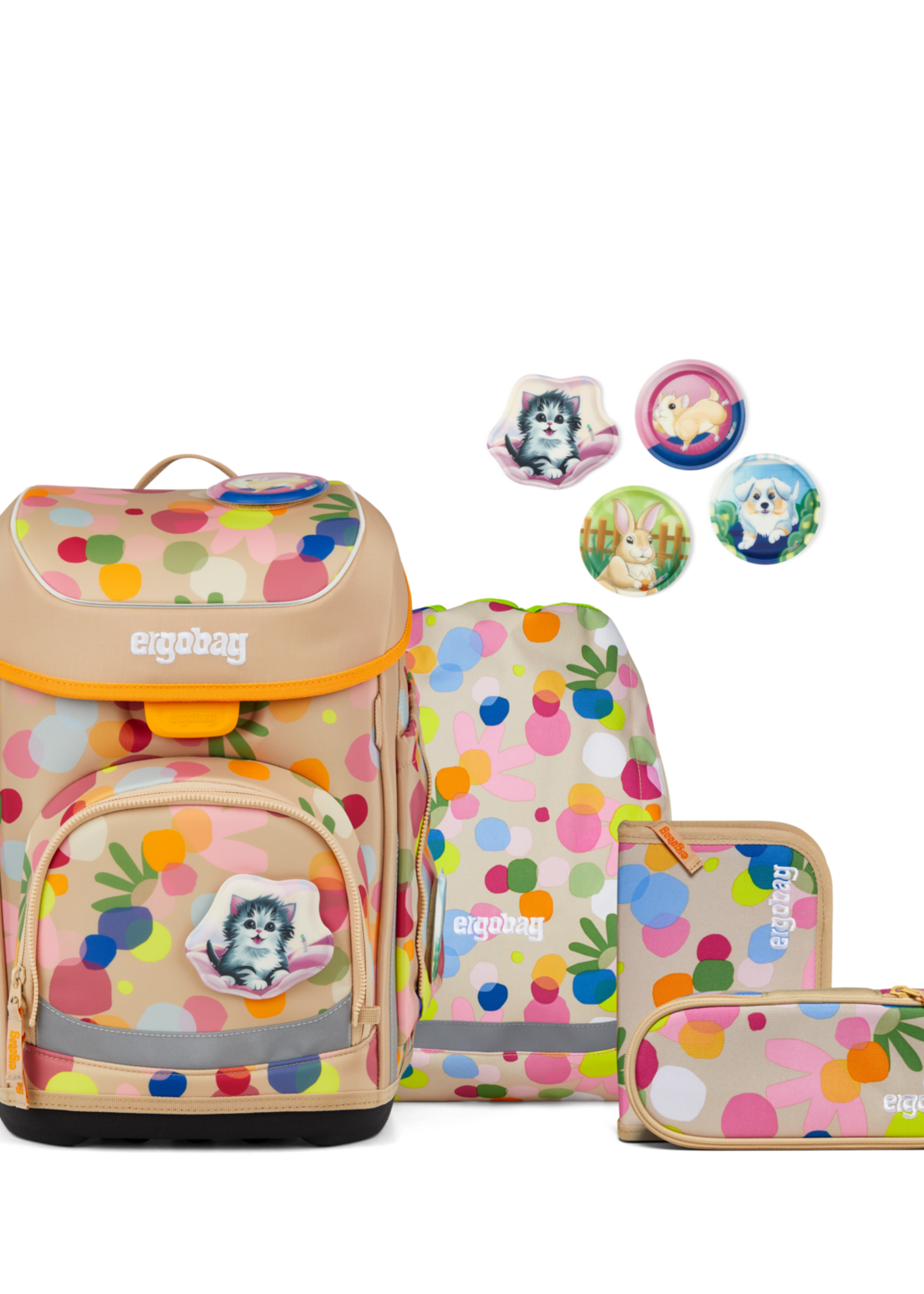 ERGOBAG Cubo Schultaschen-Set Flower P