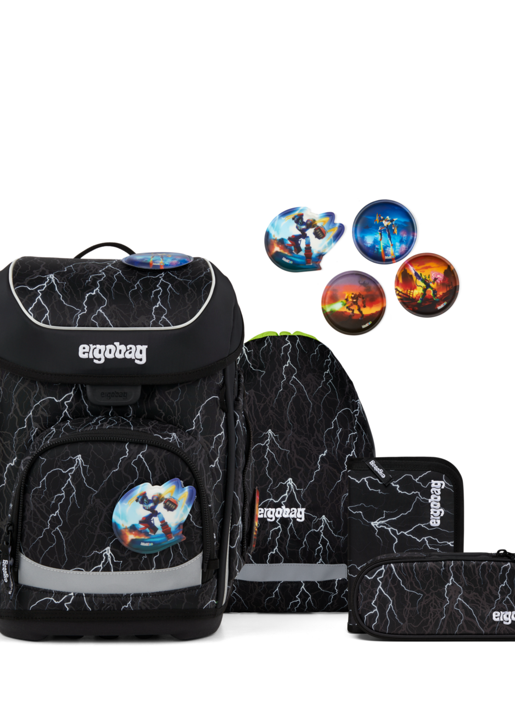 ERGOBAG Cubo Schultaschen-Set Super ReflektBär