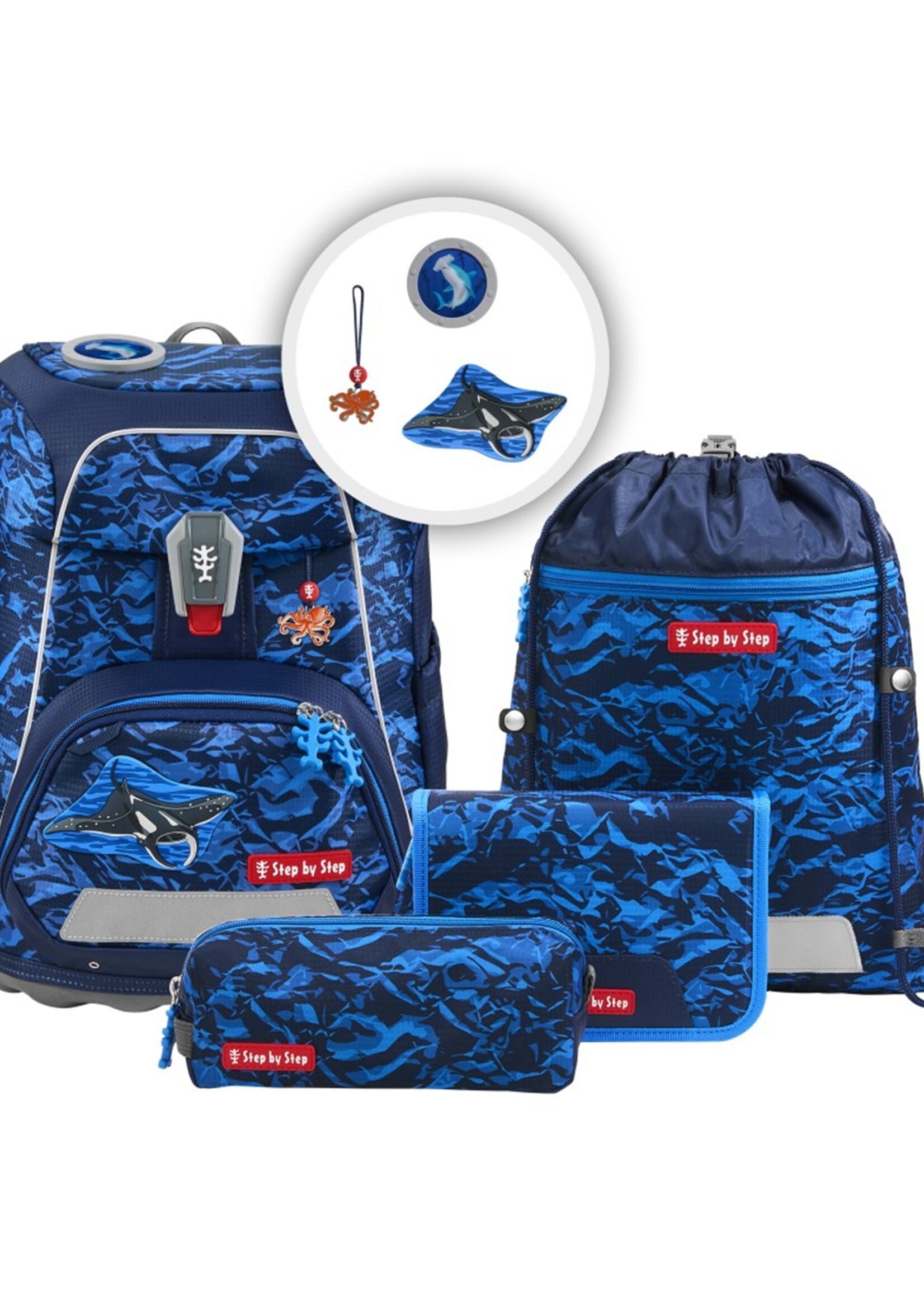 Step by Step FIT Schultaschen-Set Manta Rio , 5-teilig