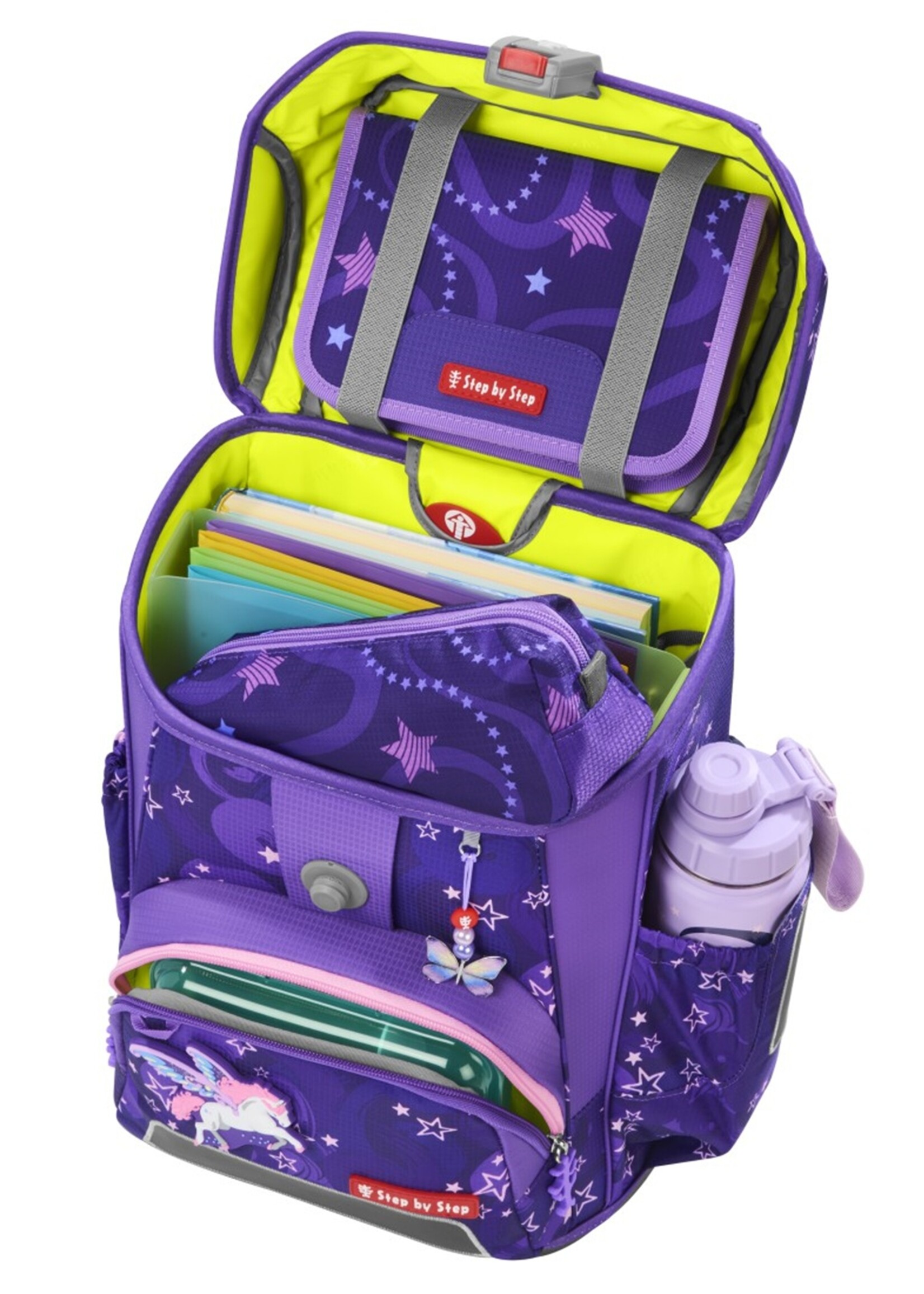 Step by Step CLOUD Schultaschen-Set "Pegasus Liv", 5-teilig