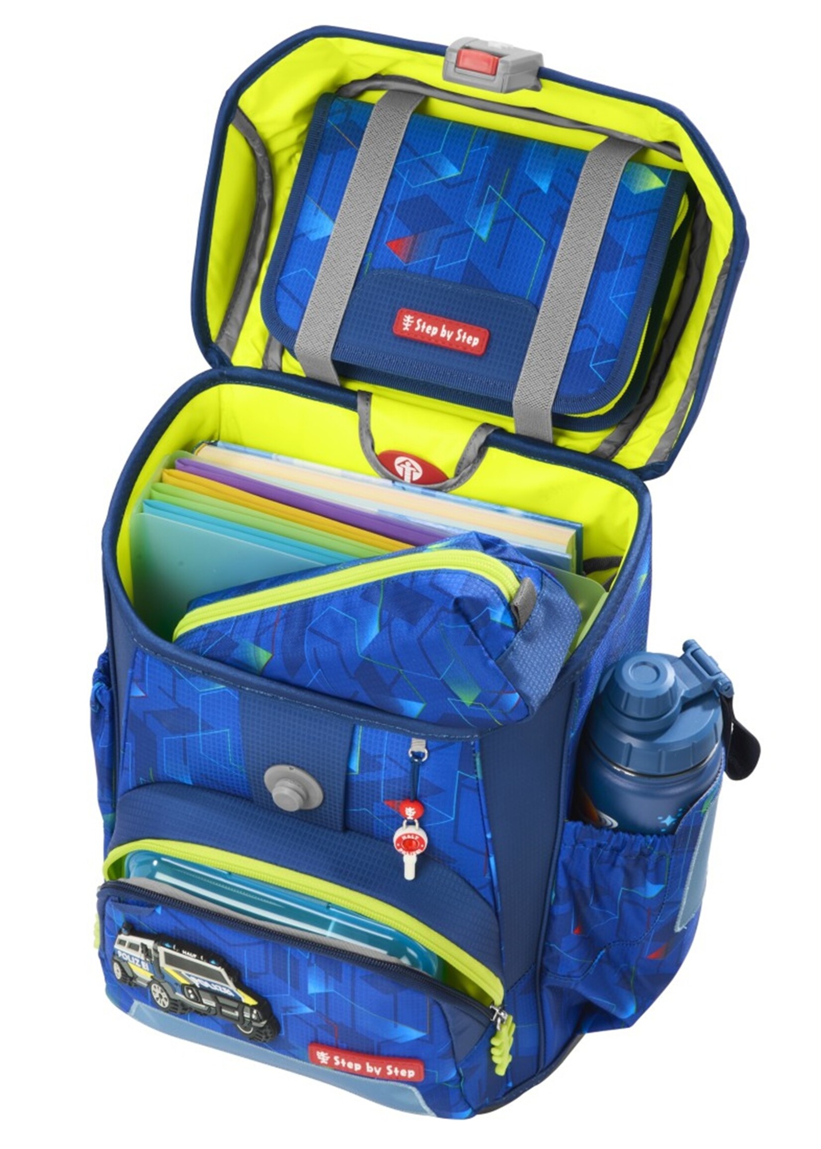 Step by Step CLOUD Schultaschen-Set "Police Truck Charly", 5-teilig