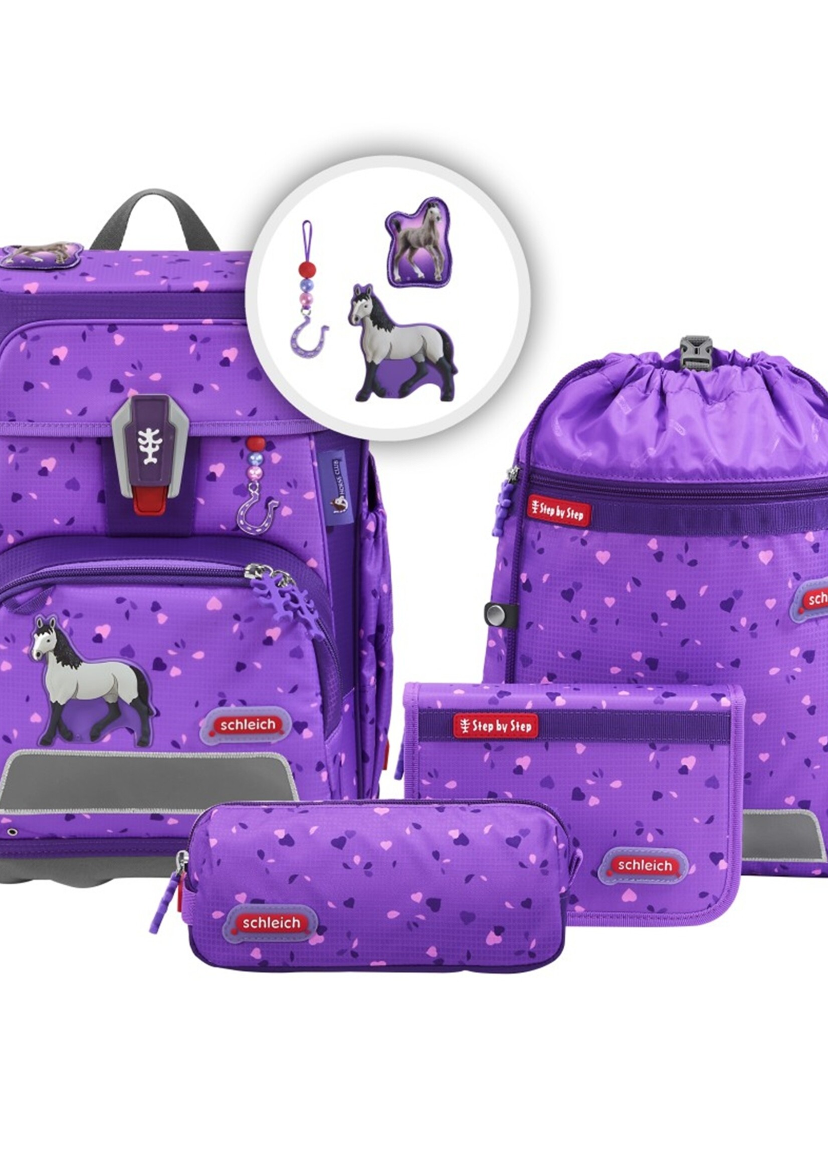 Step by Step CLOUD schleich¨ Schultaschen-Set, Horse Club, "Horse"