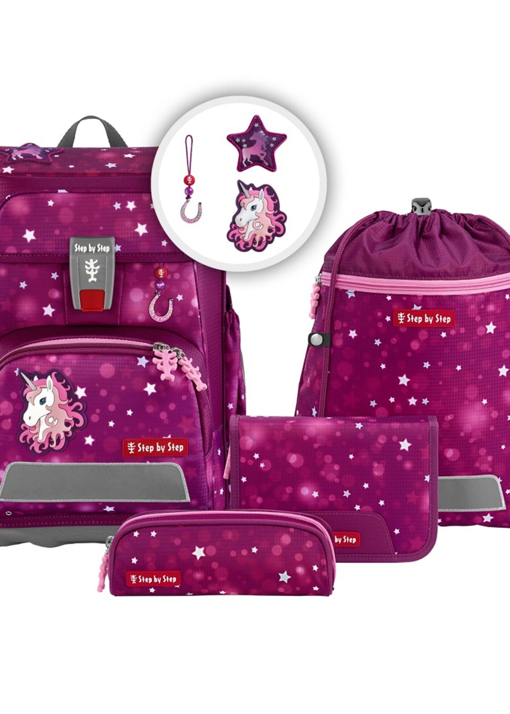 Step by Step CLOUD Schultaschen Set Sweet Unicorn Nuala