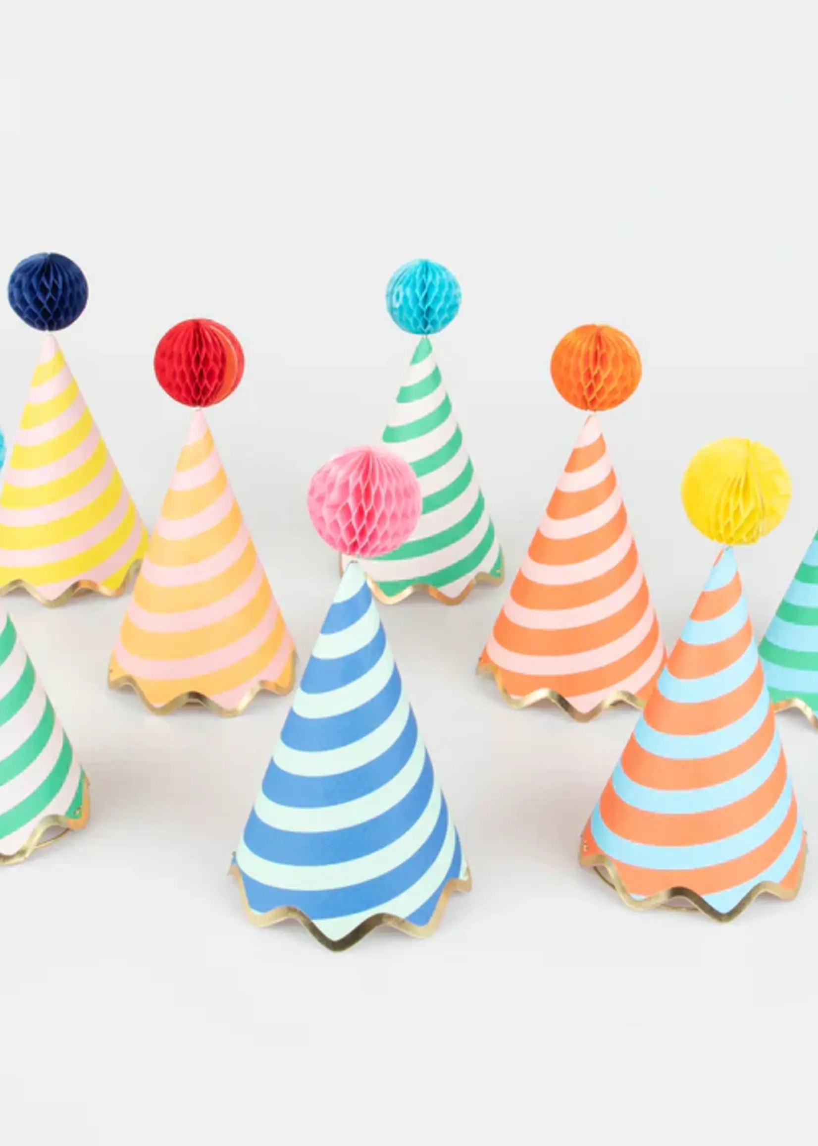 Meri Meri Stripe Party Hats (x 8)