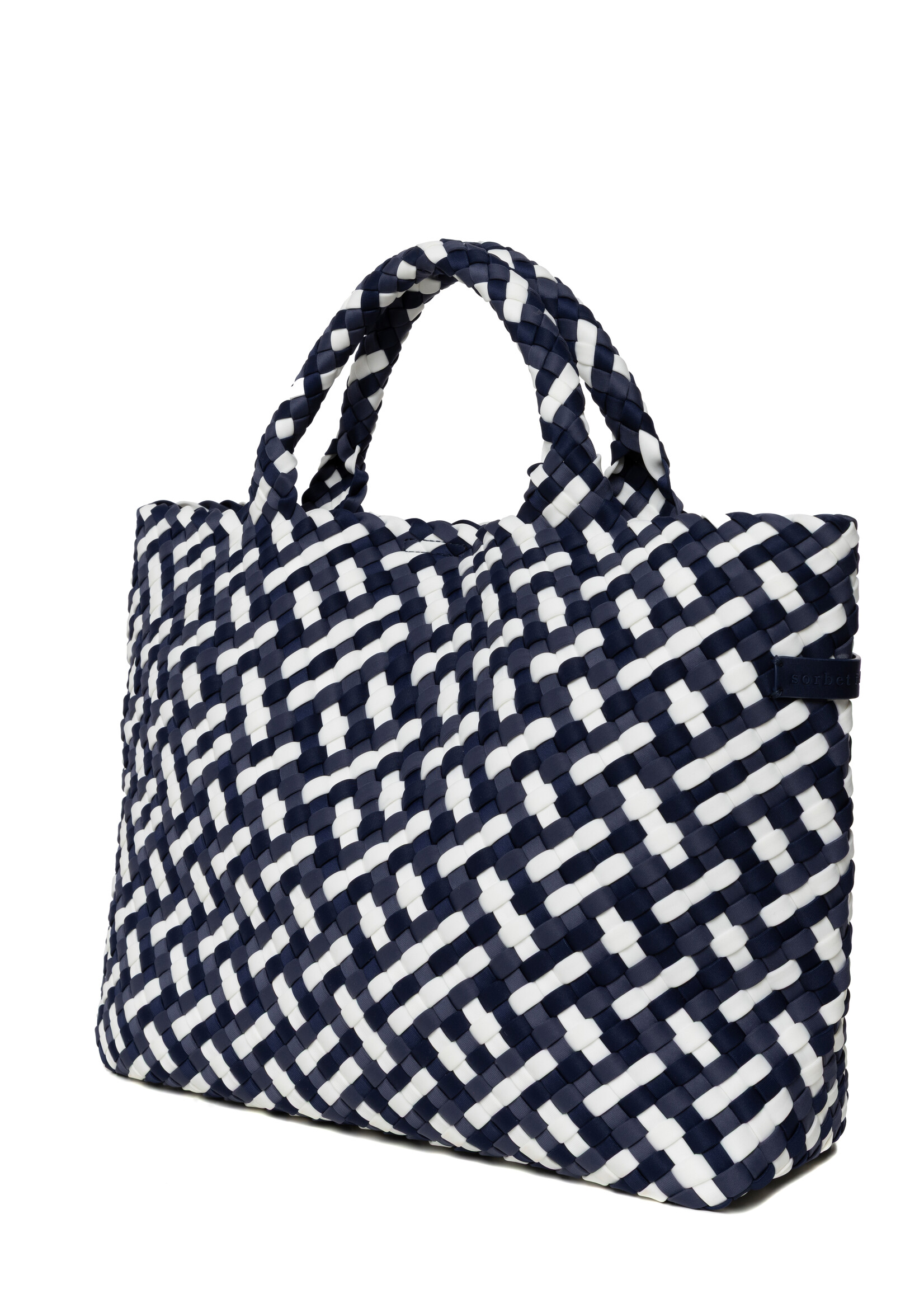 Sorbet Island HANDWOVEN NEOPRENE MEDIUM TOTE