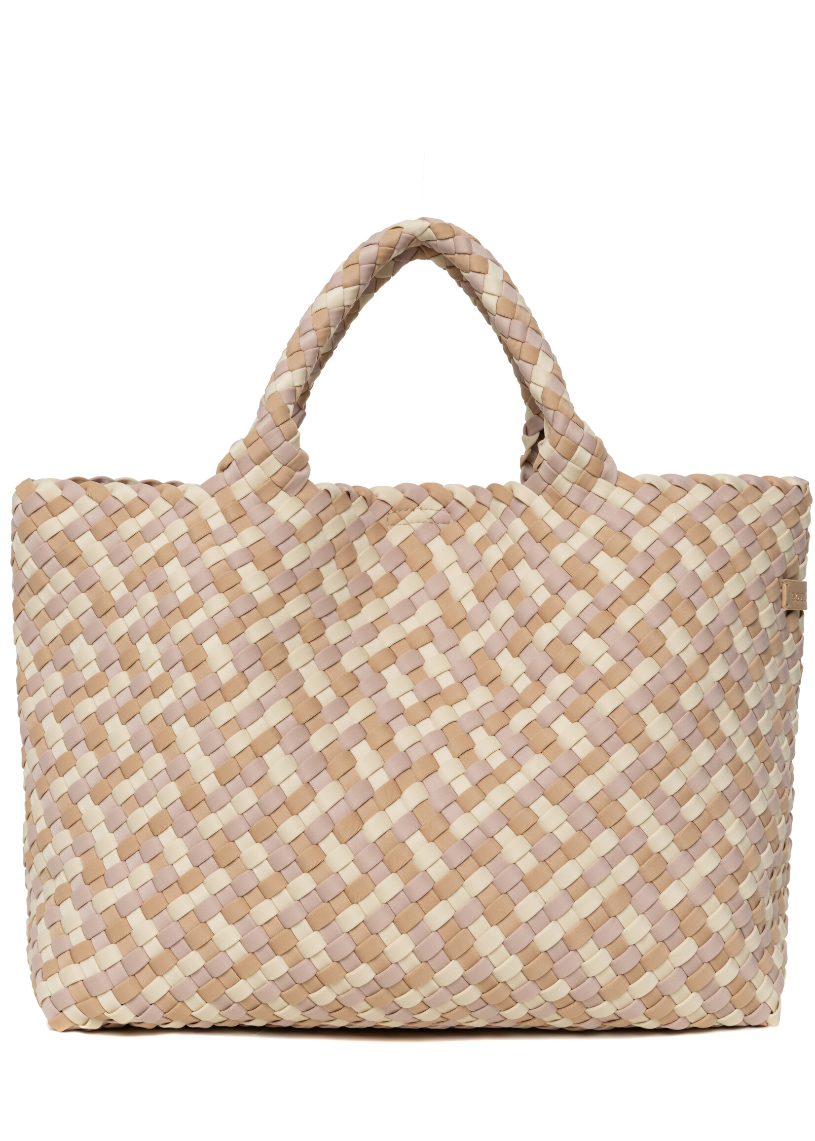 Sorbet Island NEOPRENE MEDIUM TOTE BAG MULTI COLOUR BEIGE