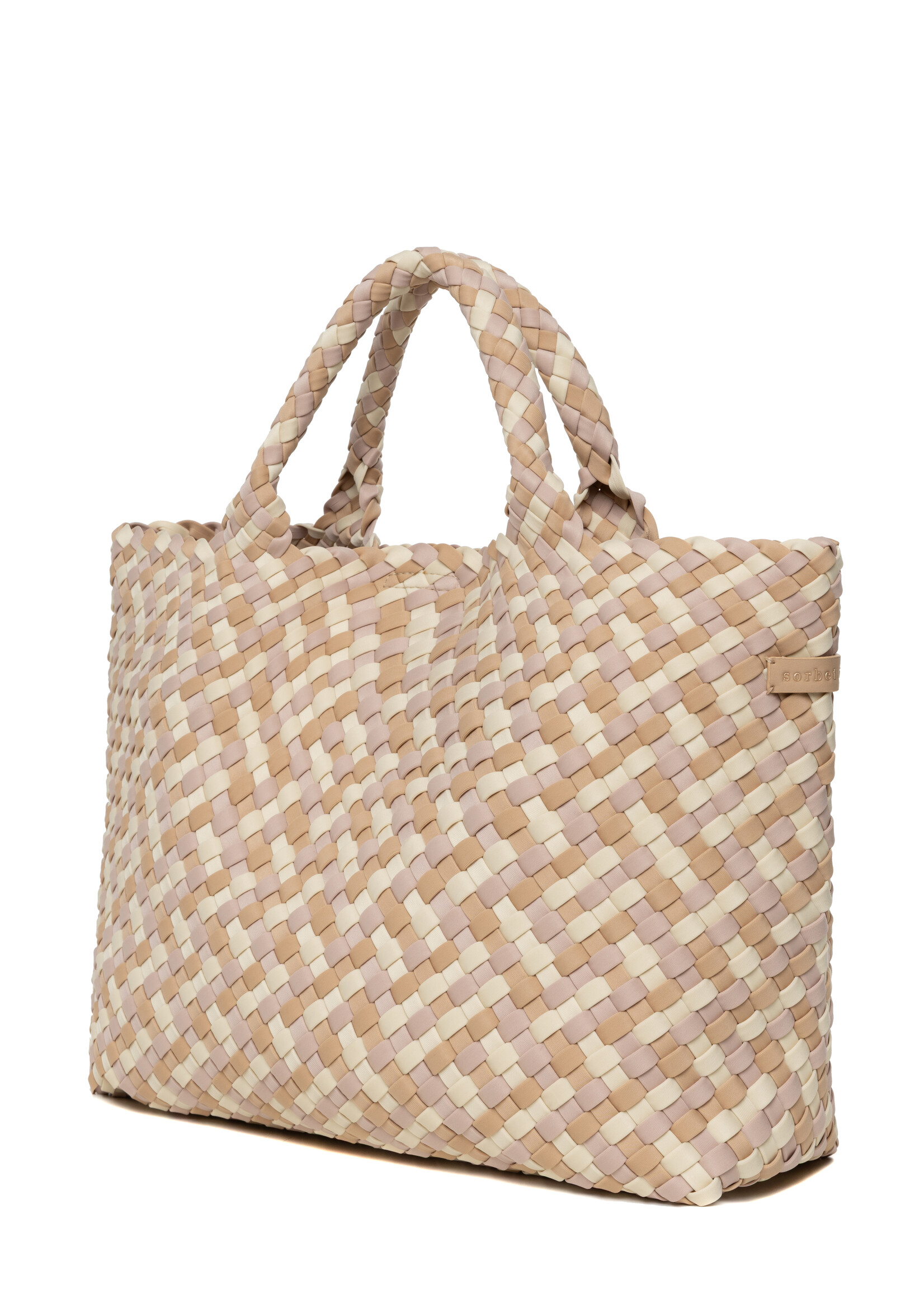 Sorbet Island HANDWOVEN NEOPRENE MEDIUM TOTE