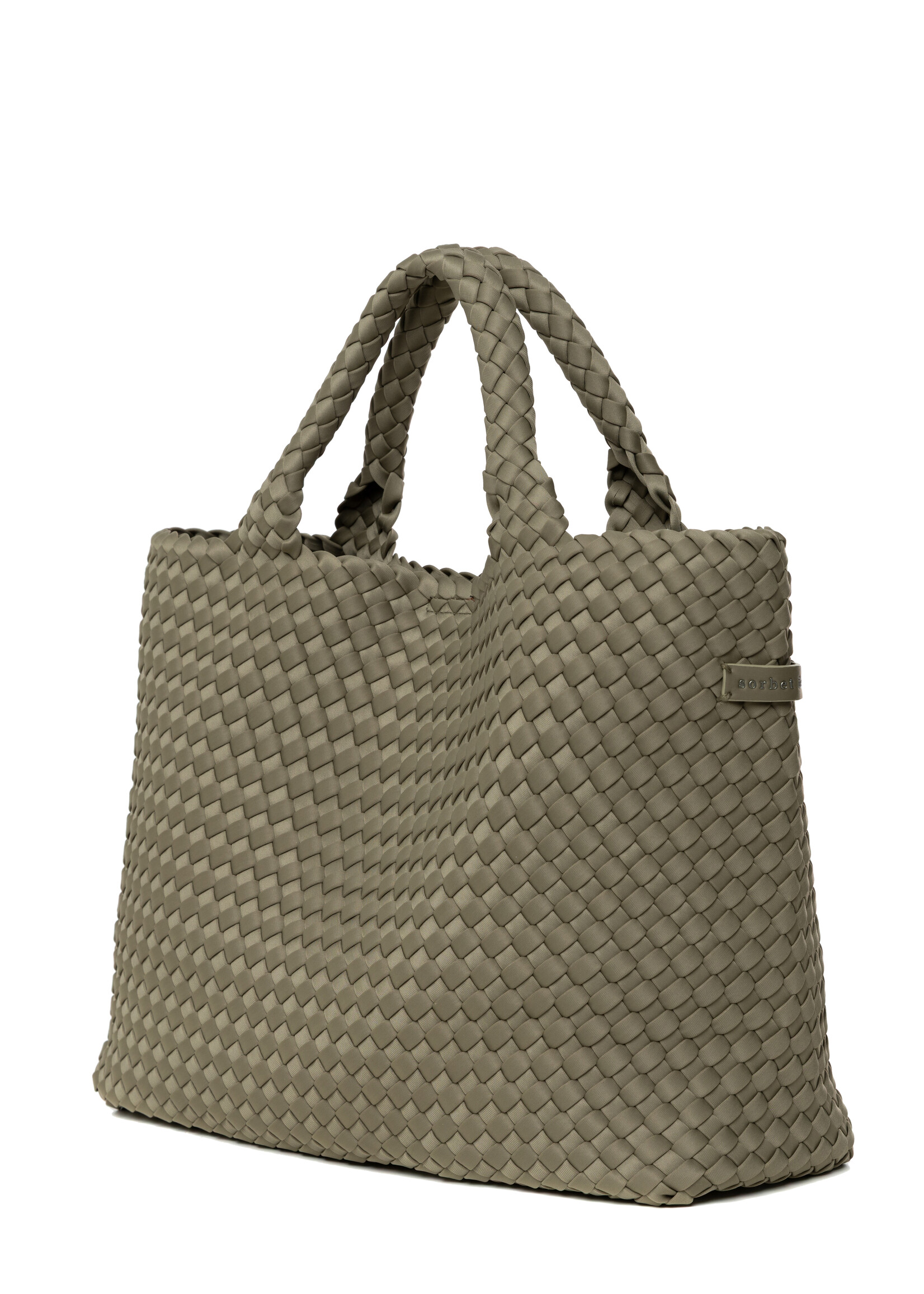 Sorbet Island HANDWOVEN NEOPRENE MEDIUM TOTE