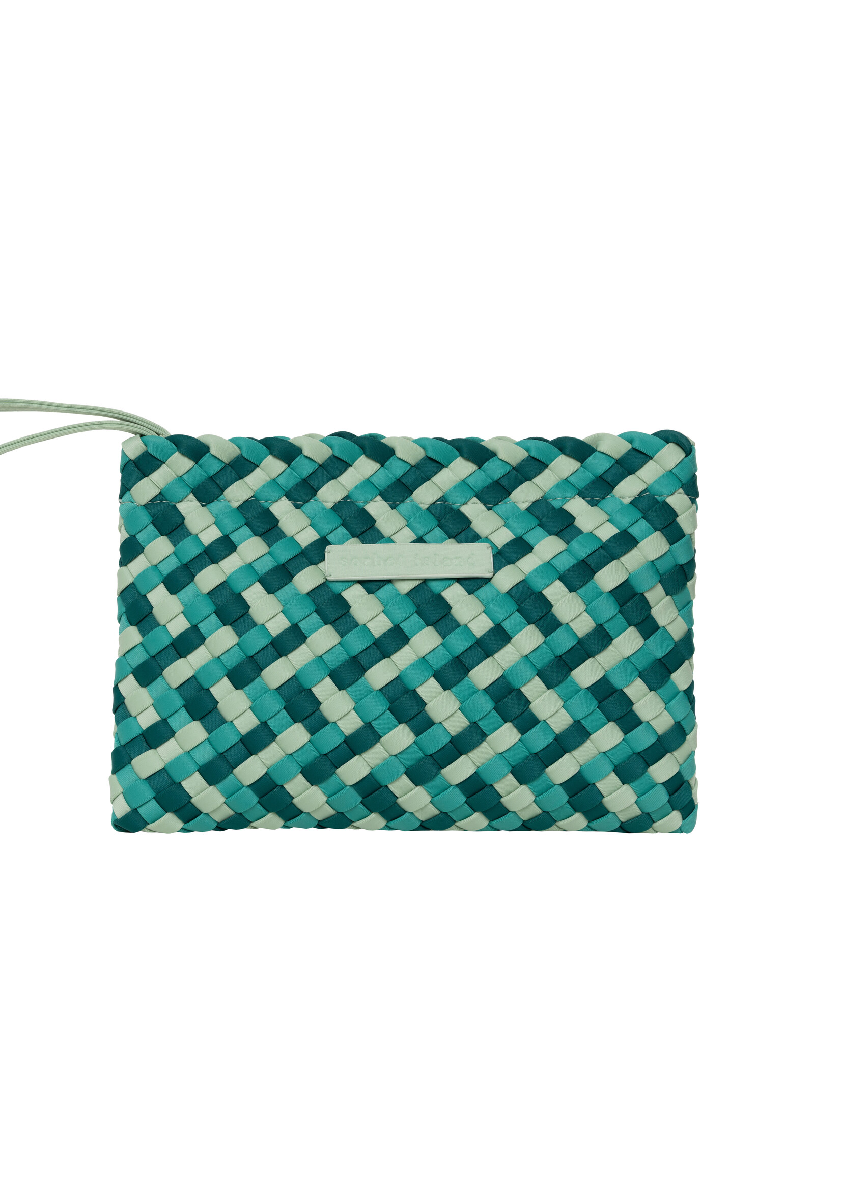 Sorbet Island NEOPRENE PENCIL BAG muliticolour green