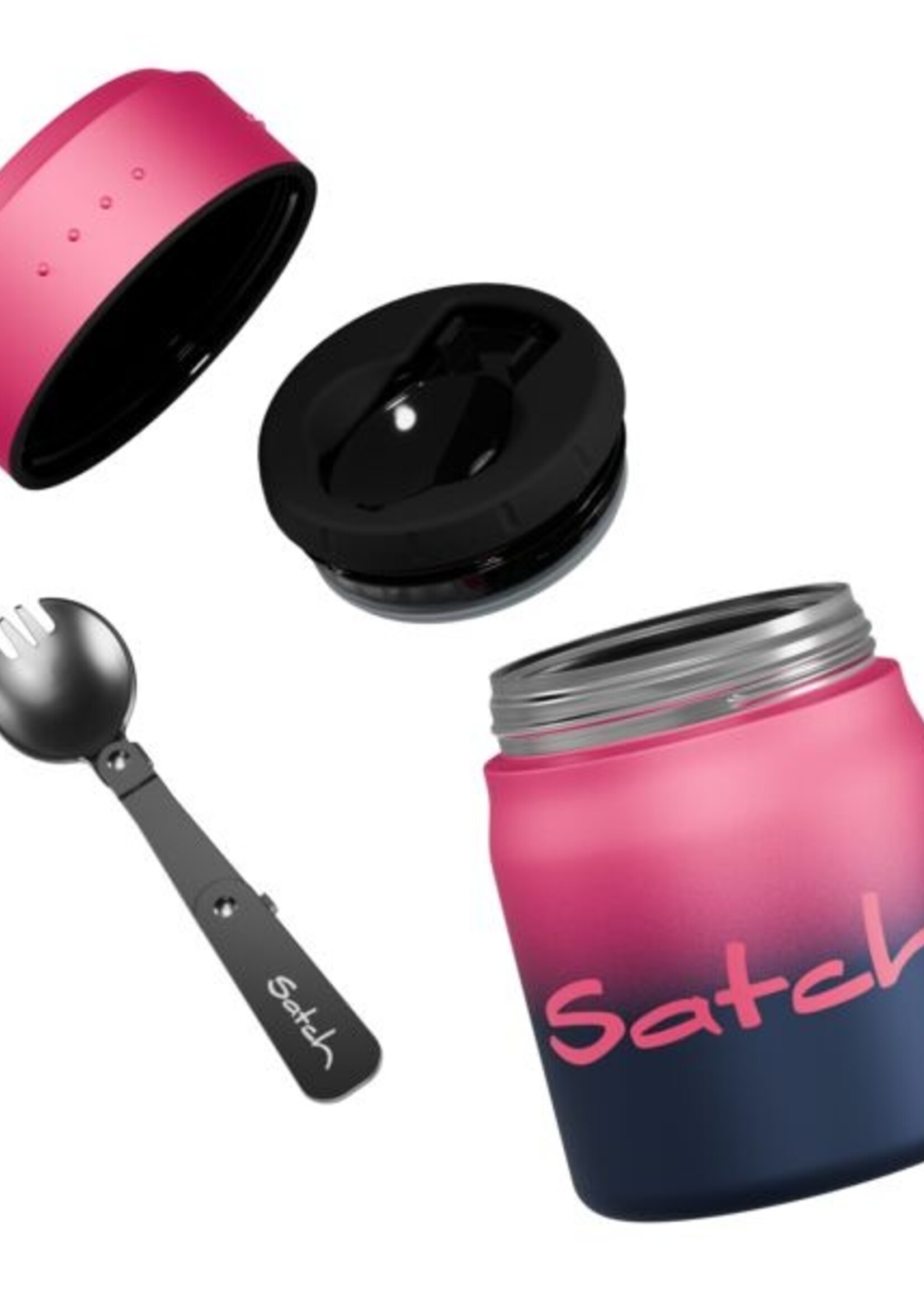 SATCH Pink Graffiti Thermo Lunchbox