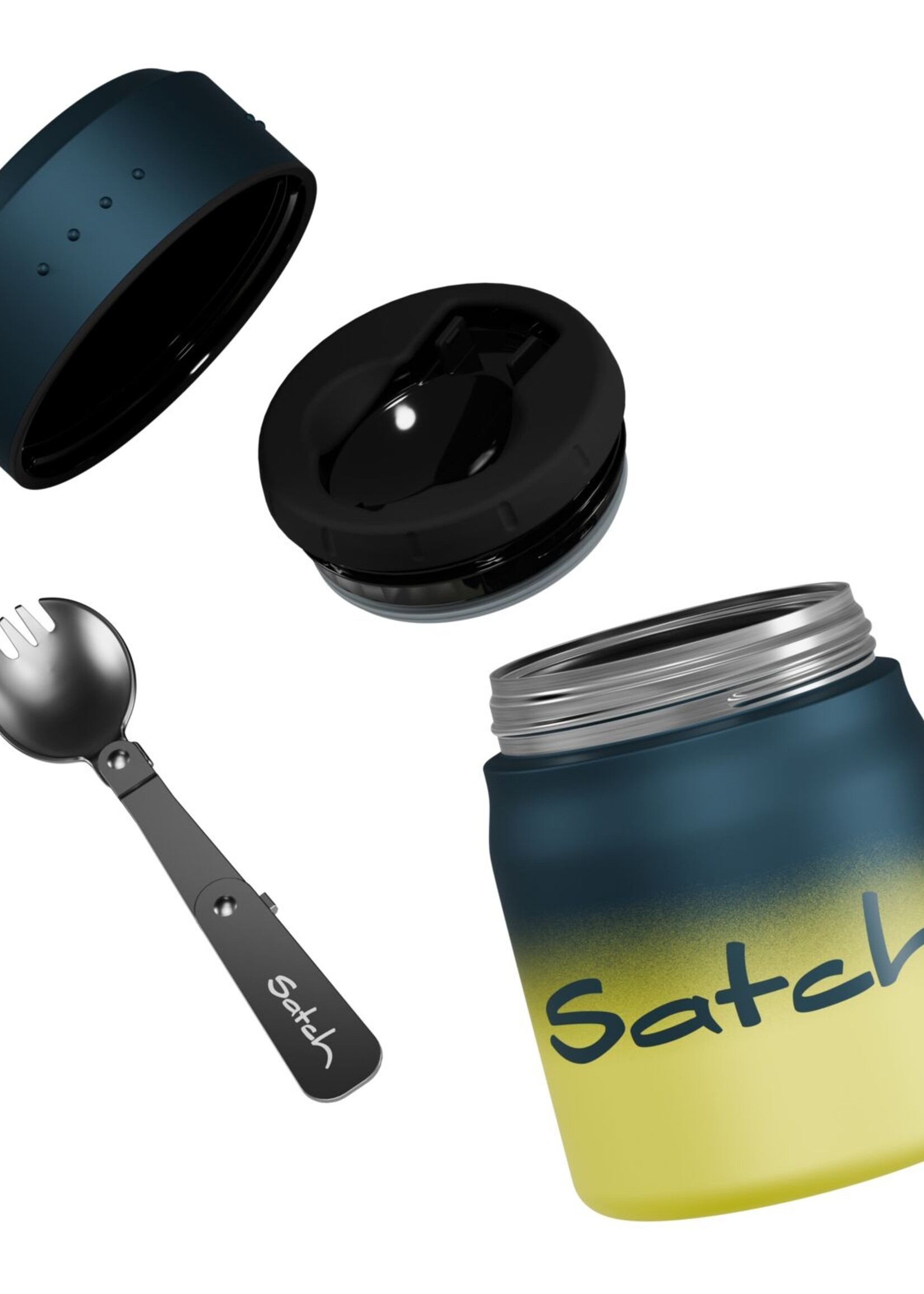 SATCH Blue Graffiti Thermo Lunchbox