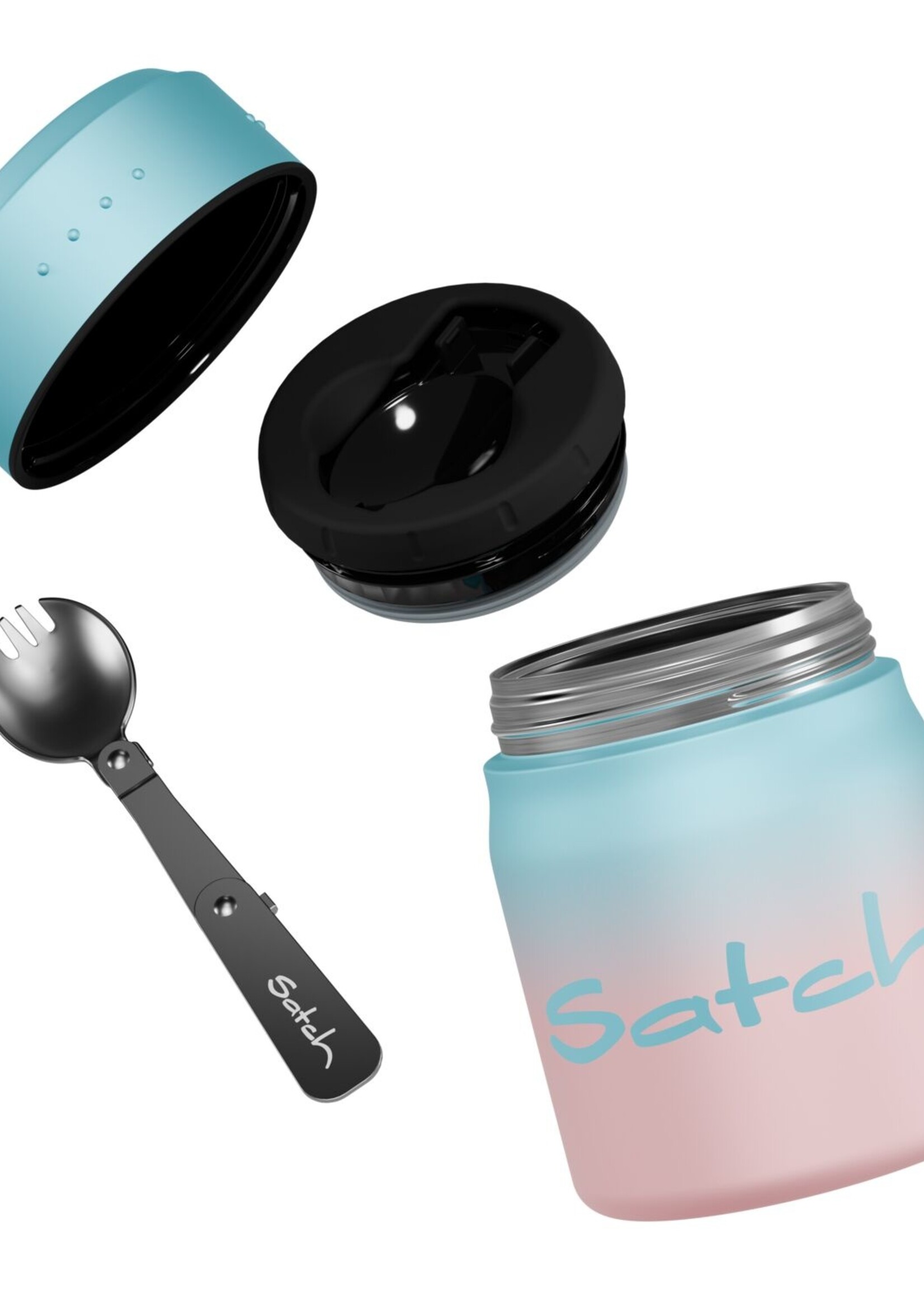 SATCH Light Blue Gaffiti Thermo Lunc