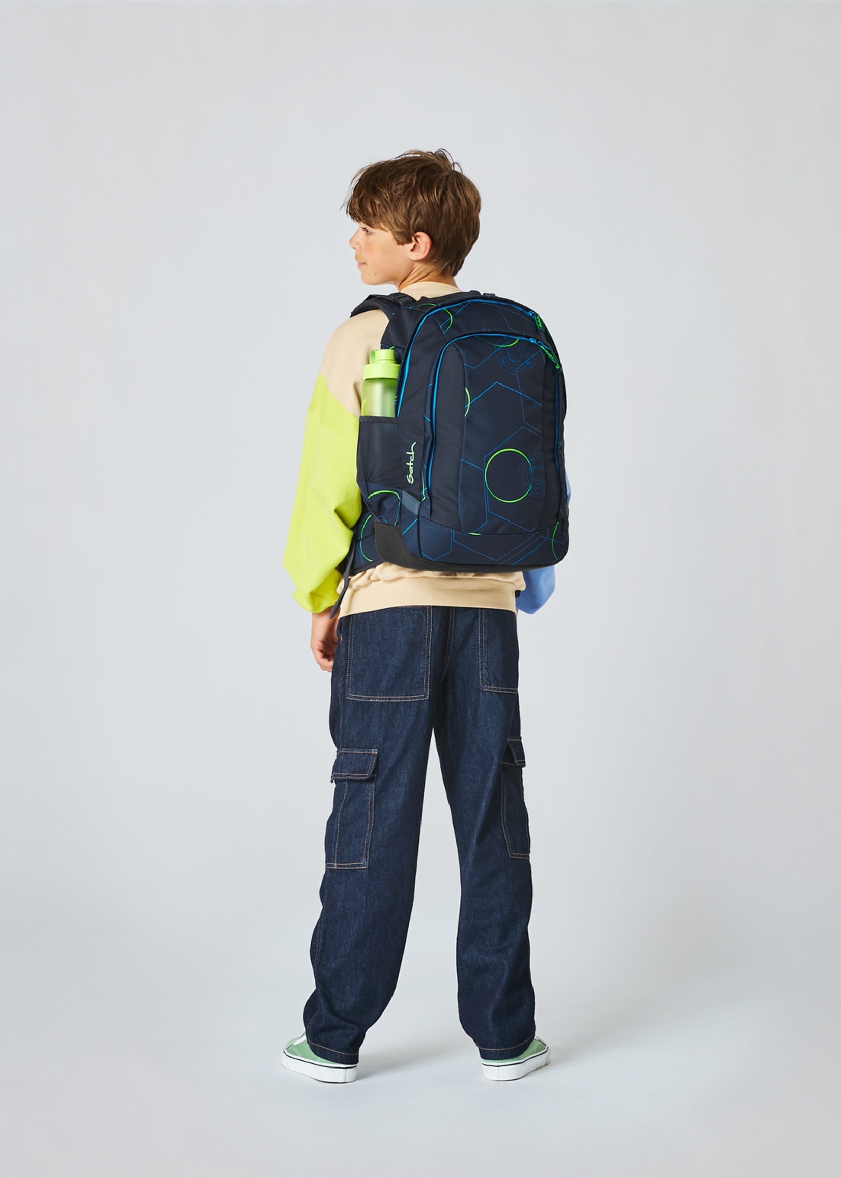 SATCH Air Schulrucksack Einzeln Purple Laser