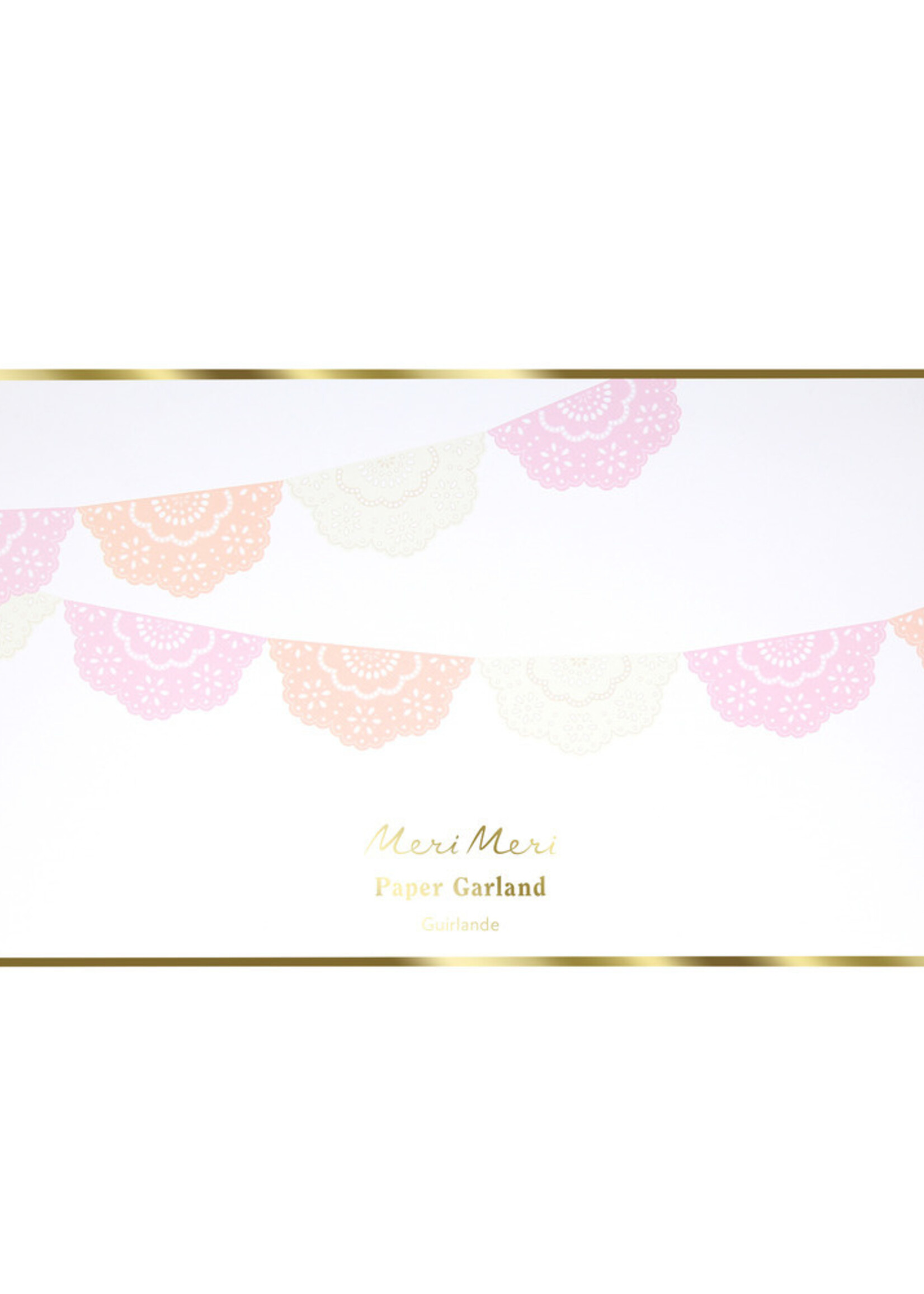 Meri Meri Broderie Anglaise Lace Multi Pennant Garland